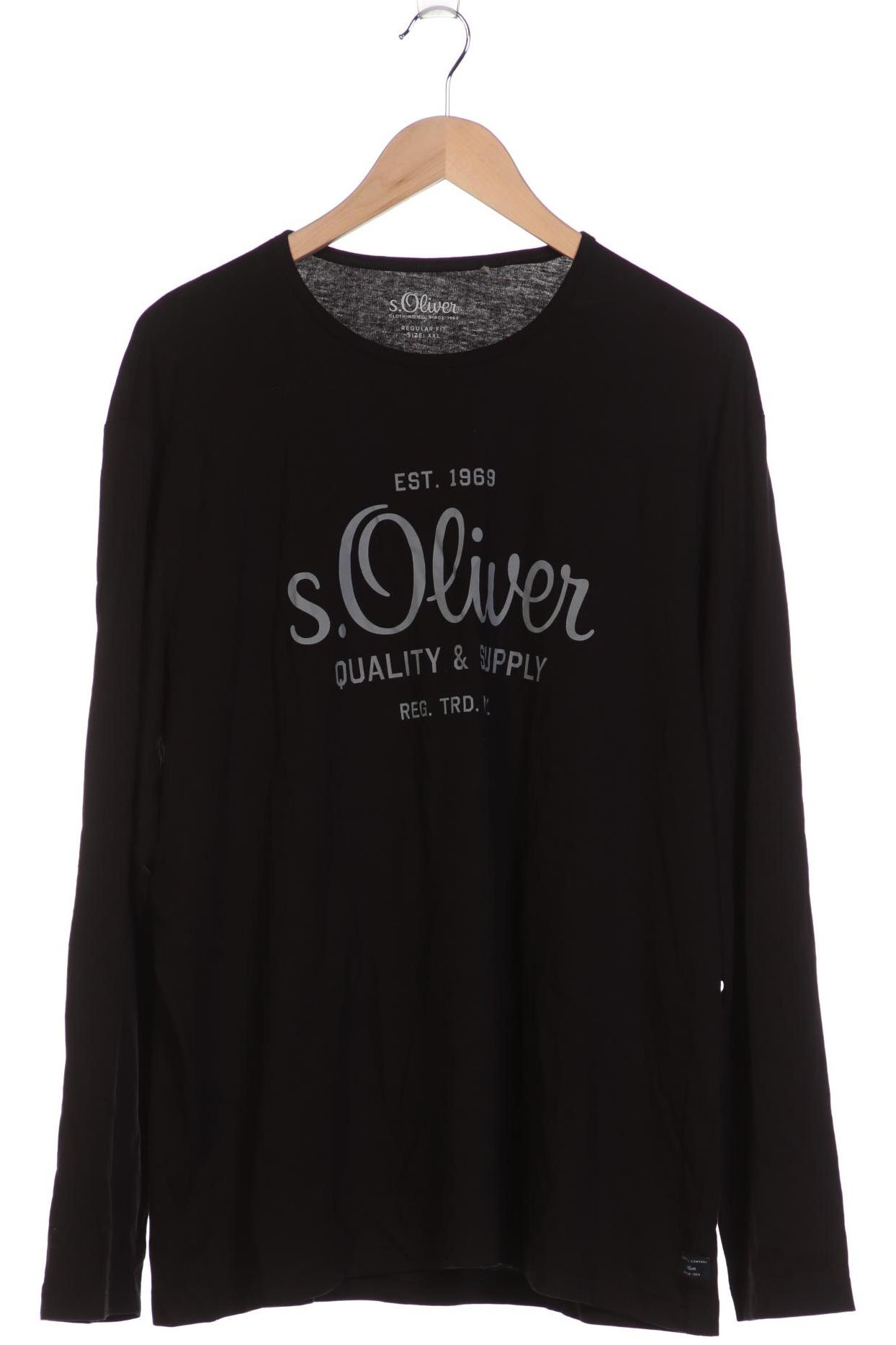 

s.Oliver Herren Langarmshirt, schwarz, Gr. 56