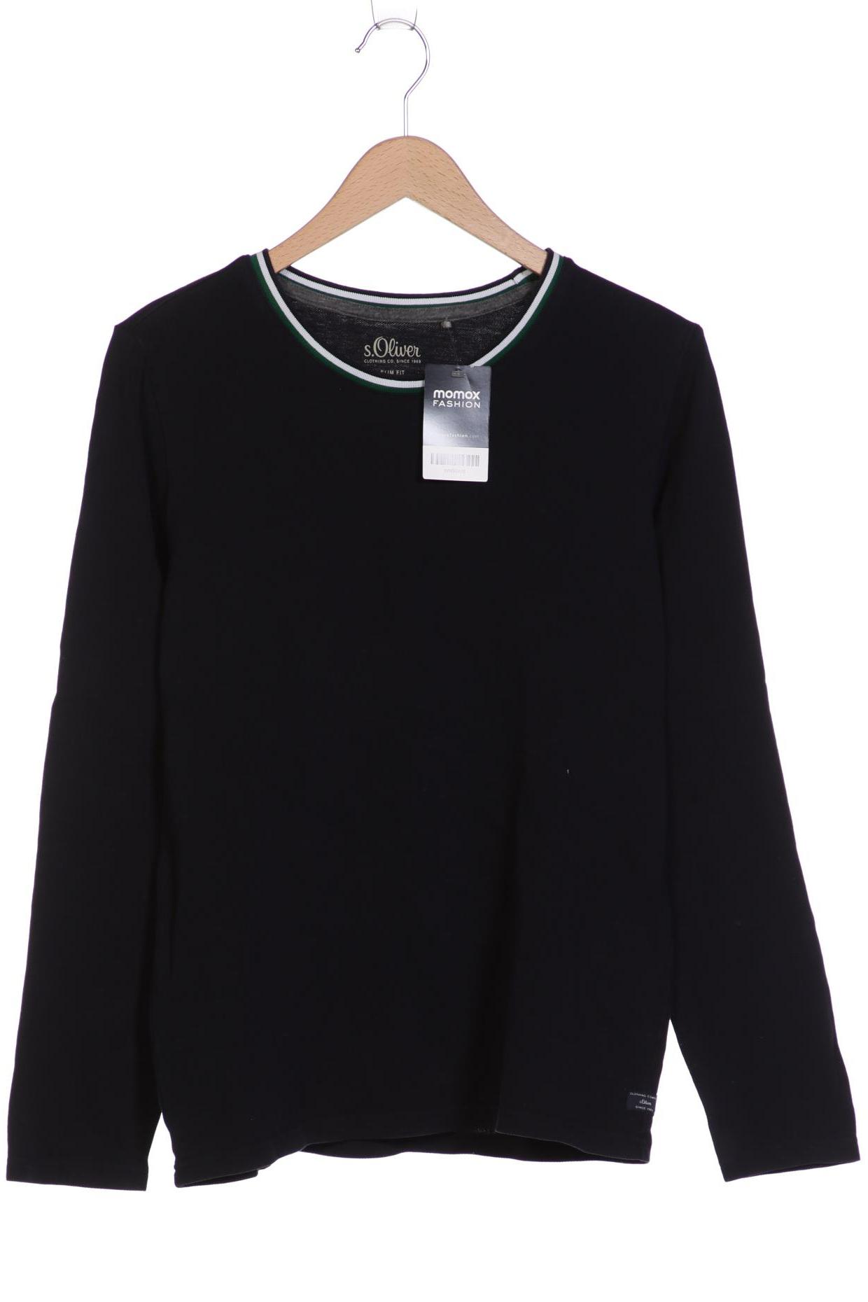 

s.Oliver Herren Langarmshirt, marineblau