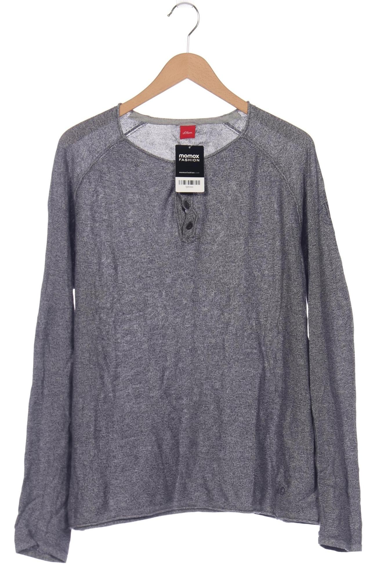 

s.Oliver Herren Langarmshirt, blau, Gr. 56