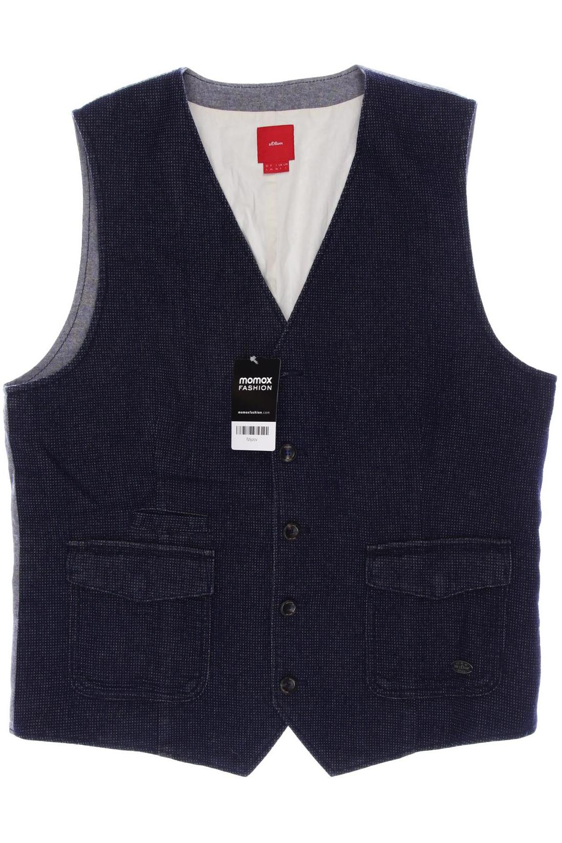 

s.Oliver Herren Weste, marineblau, Gr. 52