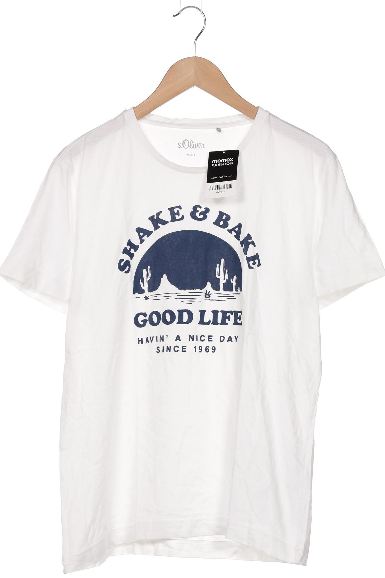 

s.Oliver Herren T-Shirt, weiß, Gr. 52