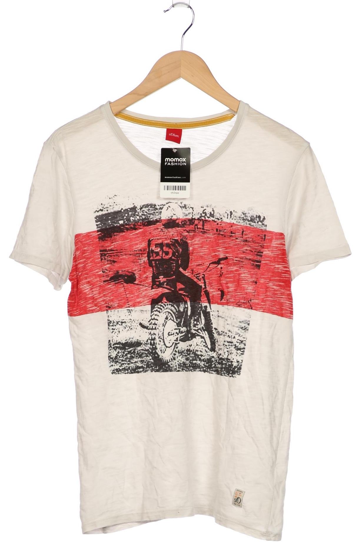 

s.Oliver Herren T-Shirt, weiß, Gr. 48