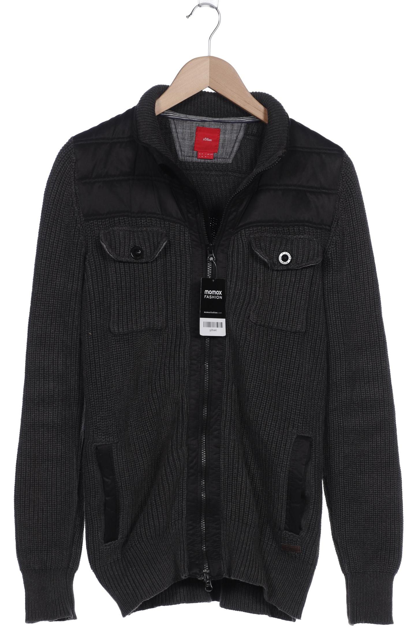 

s.Oliver Herren Strickjacke, grau, Gr. 52