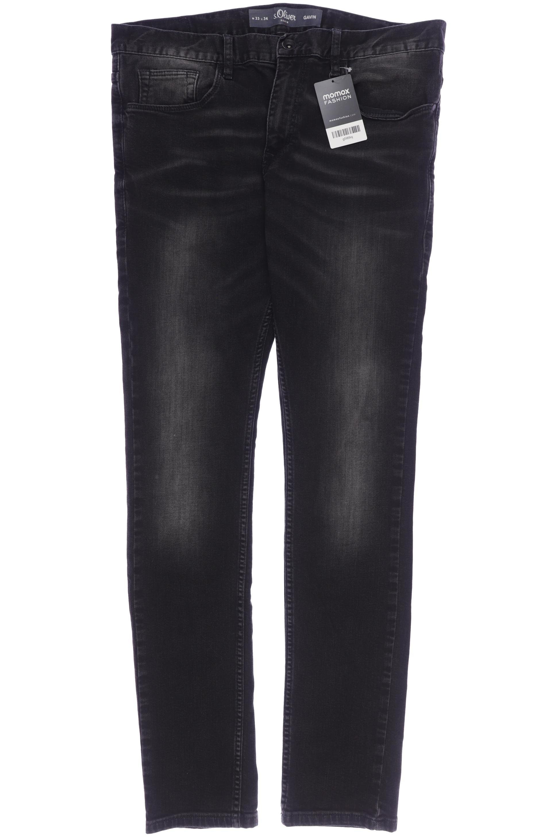 

s.Oliver Herren Jeans, schwarz, Gr. 33