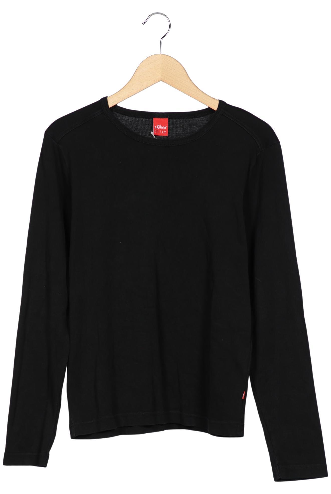 

s.Oliver Herren Langarmshirt, schwarz, Gr. 48