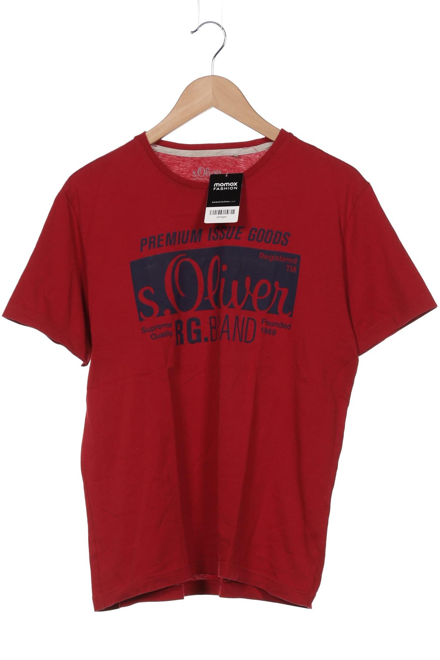 

s.Oliver Herren T-Shirt, rot, Gr. 52
