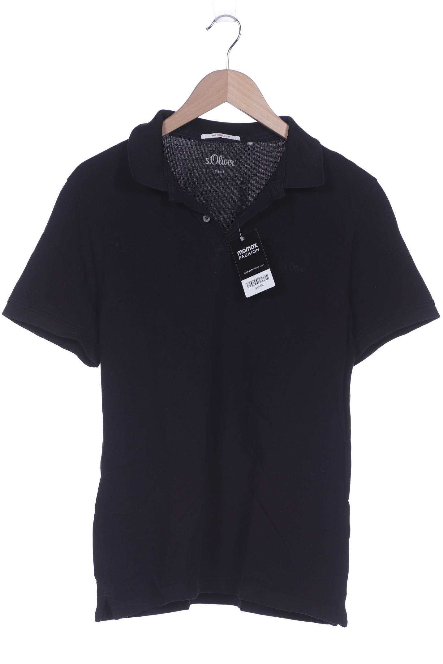 

s.Oliver Herren Poloshirt, schwarz