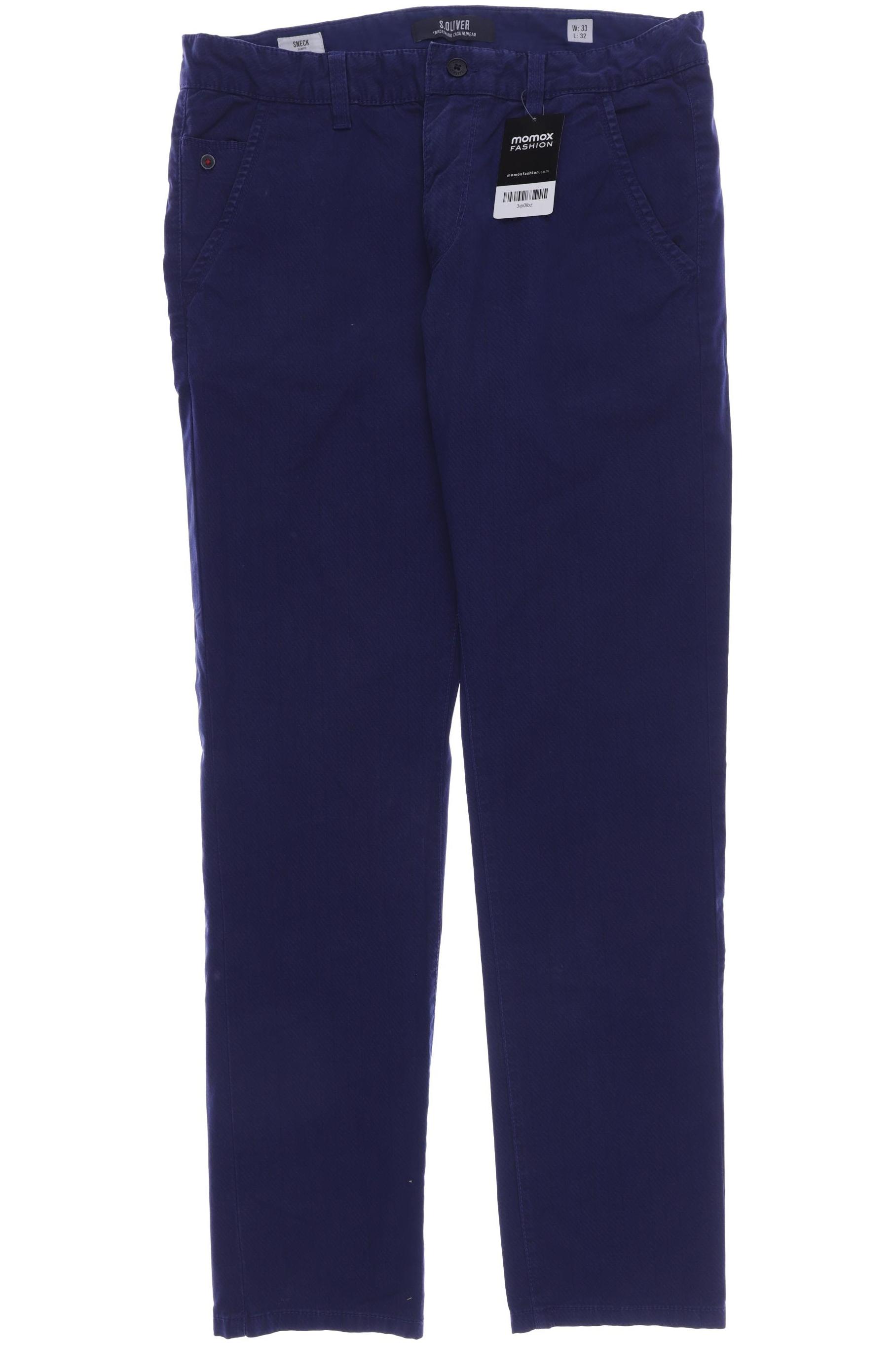 

s.Oliver Herren Stoffhose, blau, Gr. 52