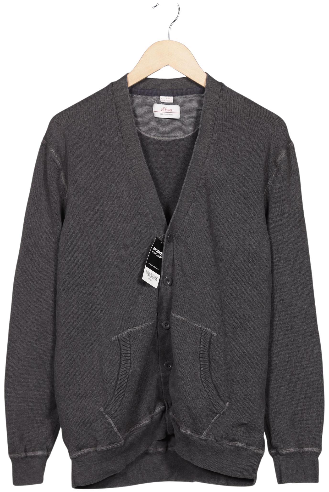 

s.Oliver Herren Strickjacke, grau, Gr. 56