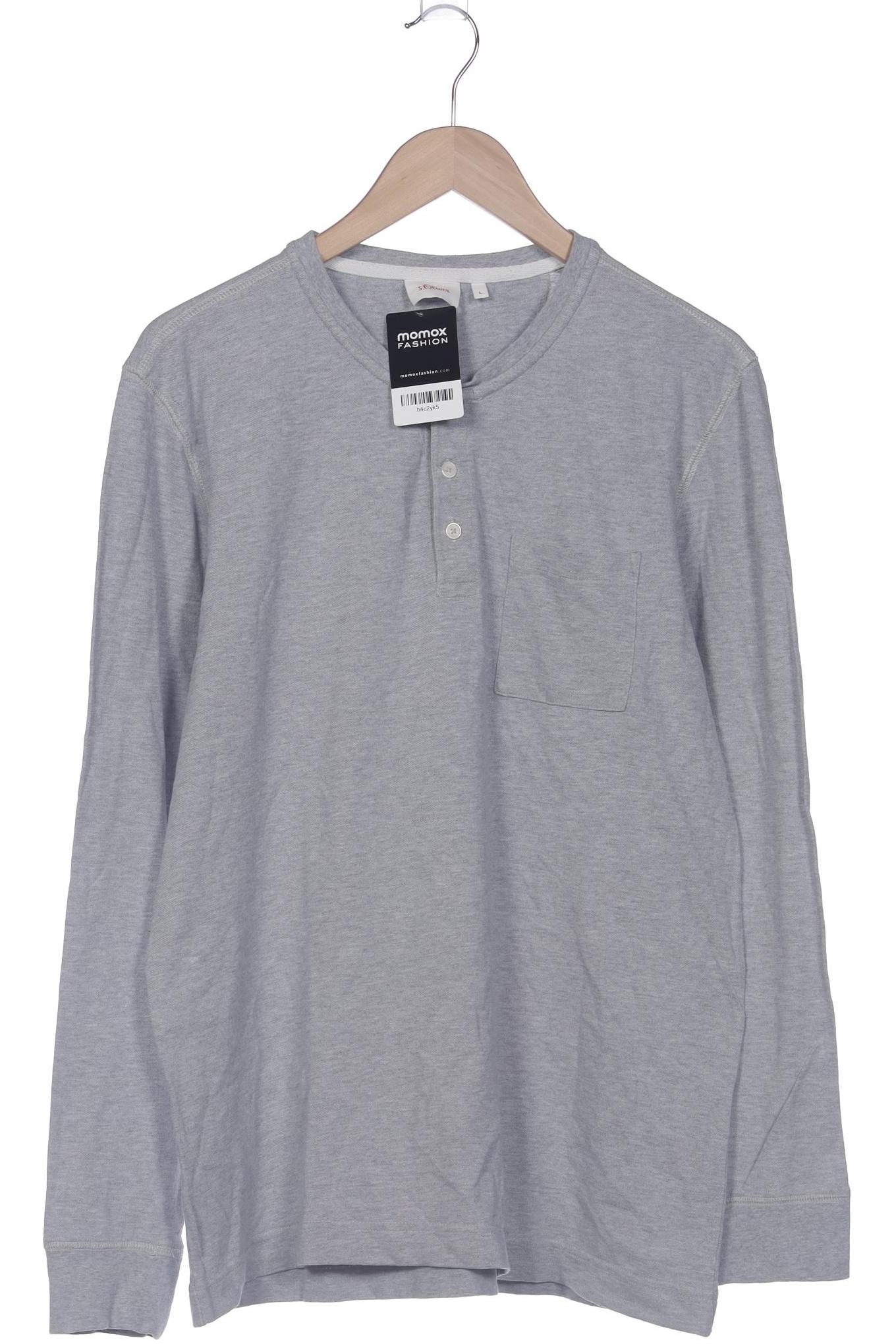 

s.Oliver Herren Langarmshirt, grau, Gr. 52