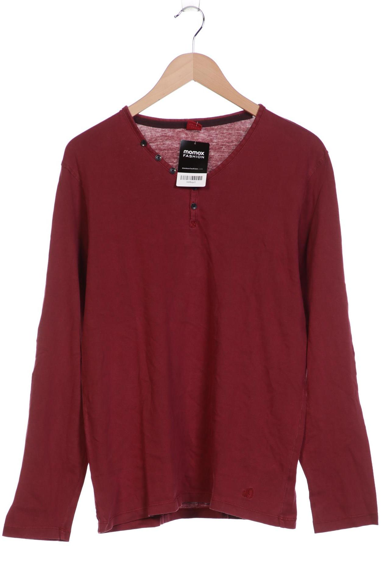 

s.Oliver Herren Langarmshirt, bordeaux, Gr. 52