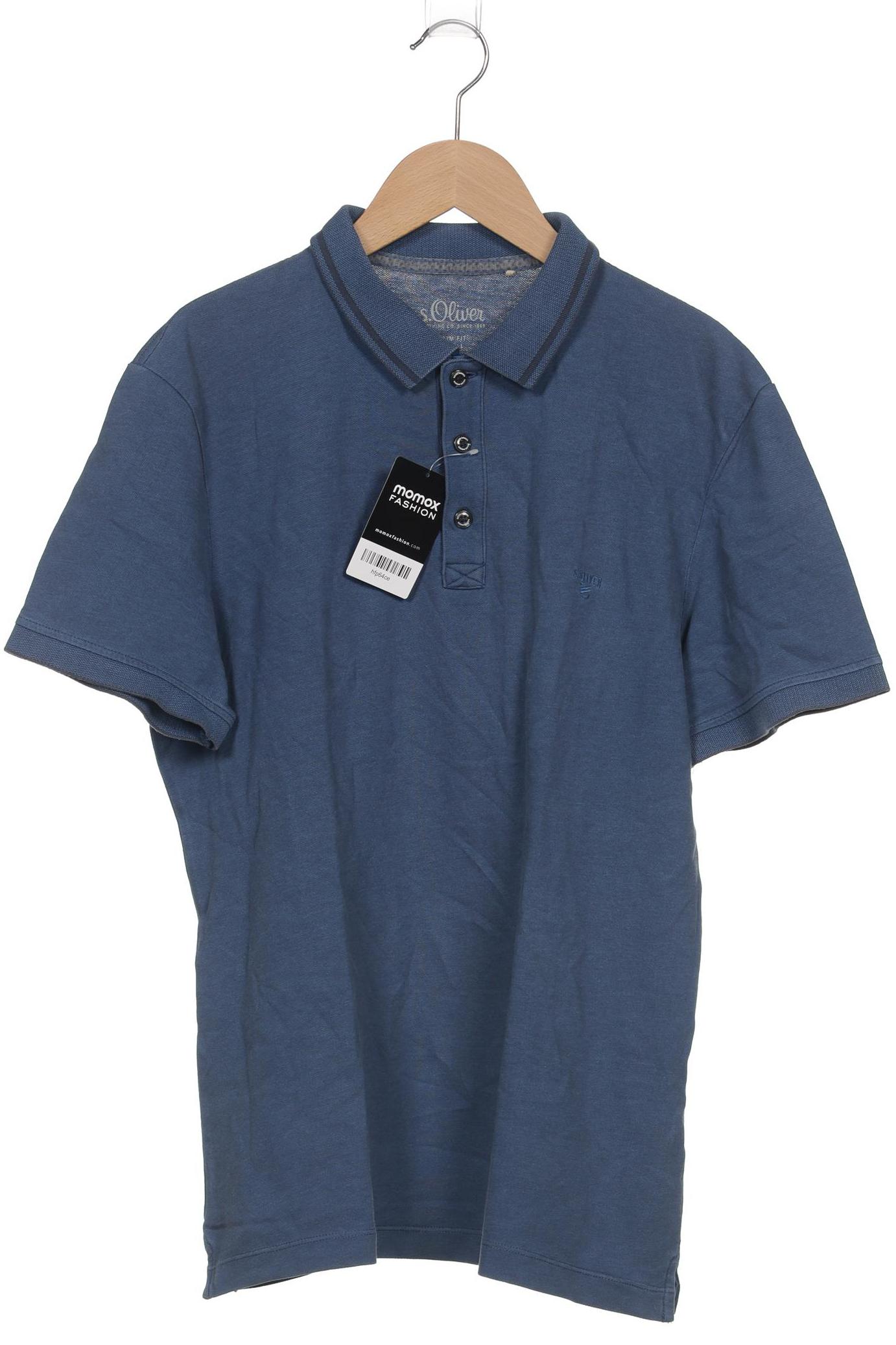 

s.Oliver Herren Poloshirt, blau, Gr. 52