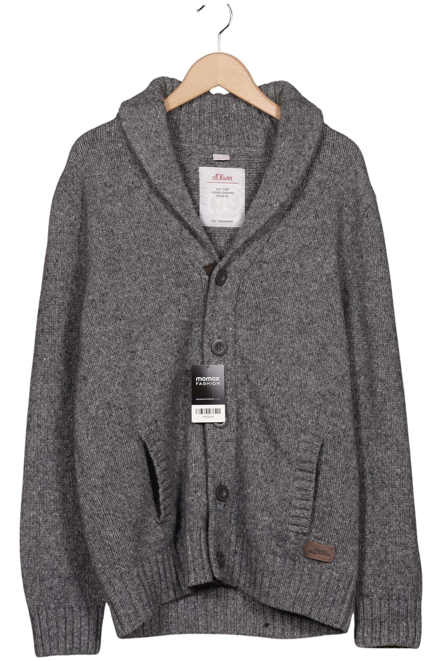 

s.Oliver Herren Strickjacke, grau, Gr. 54