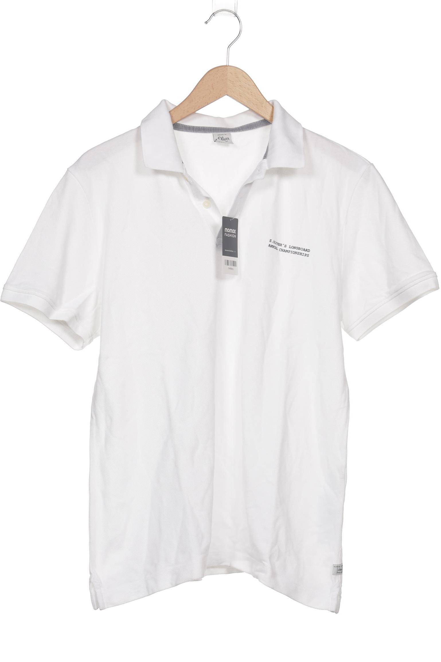 

s.Oliver Herren Poloshirt, weiß, Gr. 52