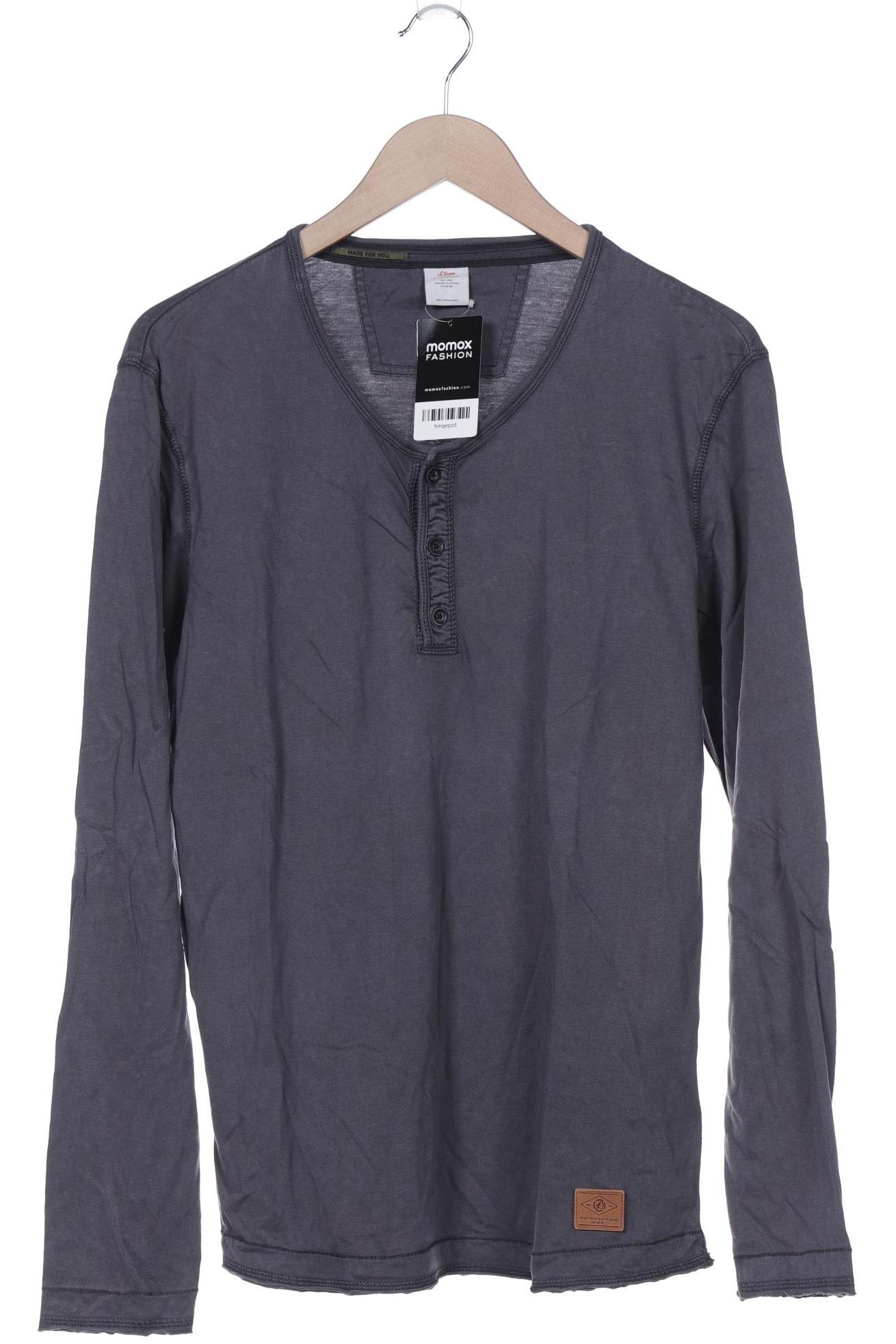 

s.Oliver Herren Langarmshirt, grau, Gr. 52
