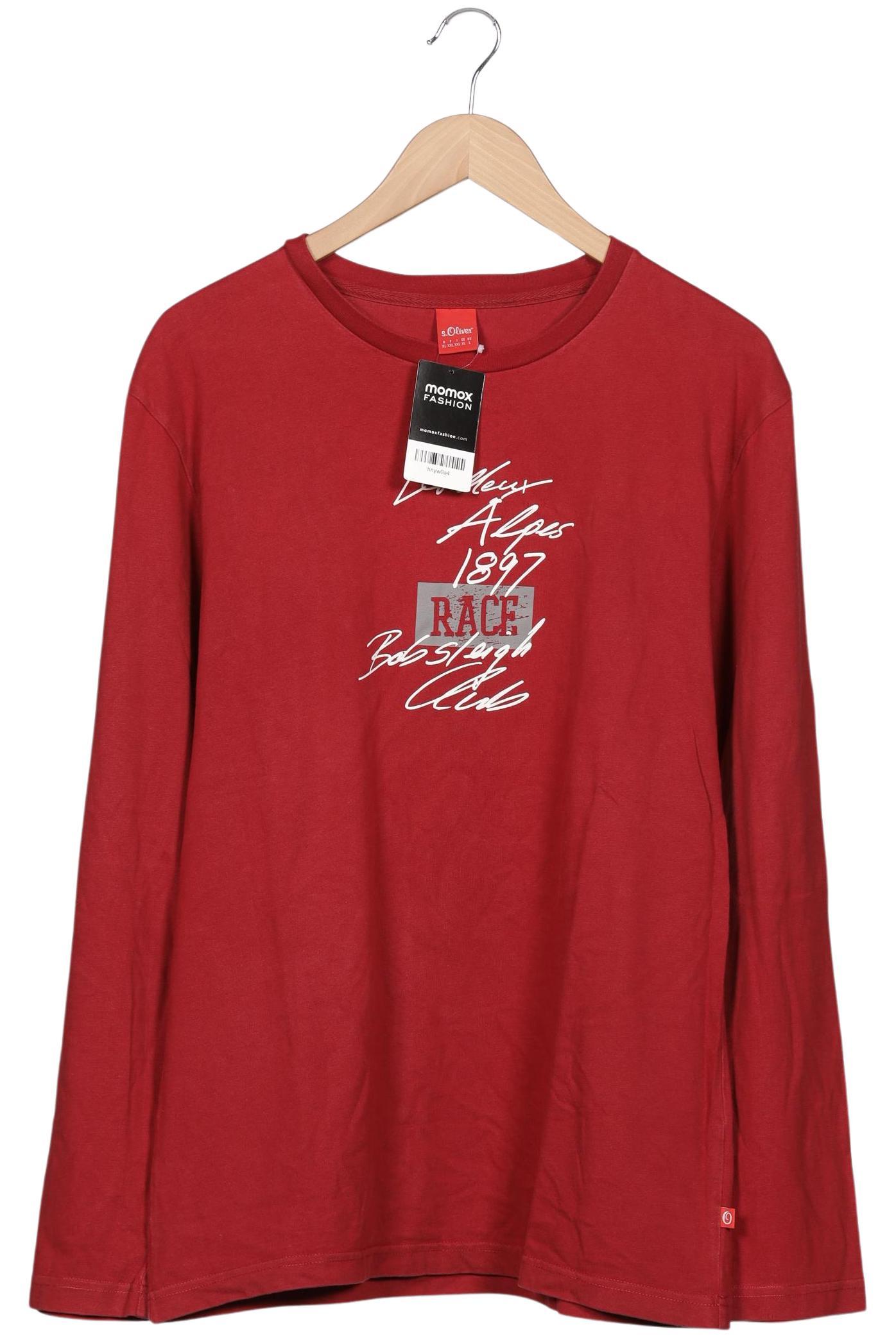 

s.Oliver Herren Langarmshirt, bordeaux, Gr. 54