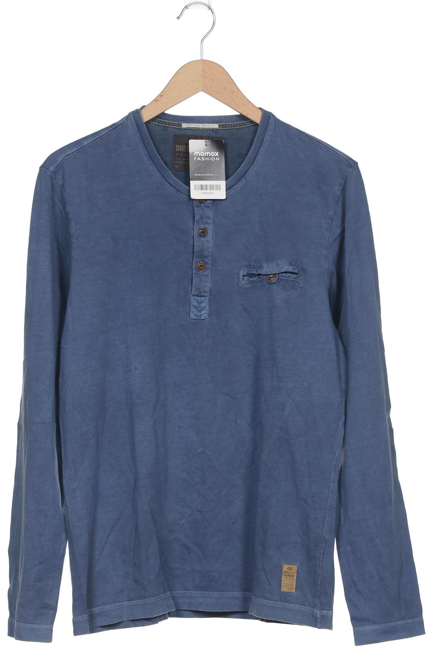 

s.Oliver Herren Langarmshirt, marineblau, Gr. 52