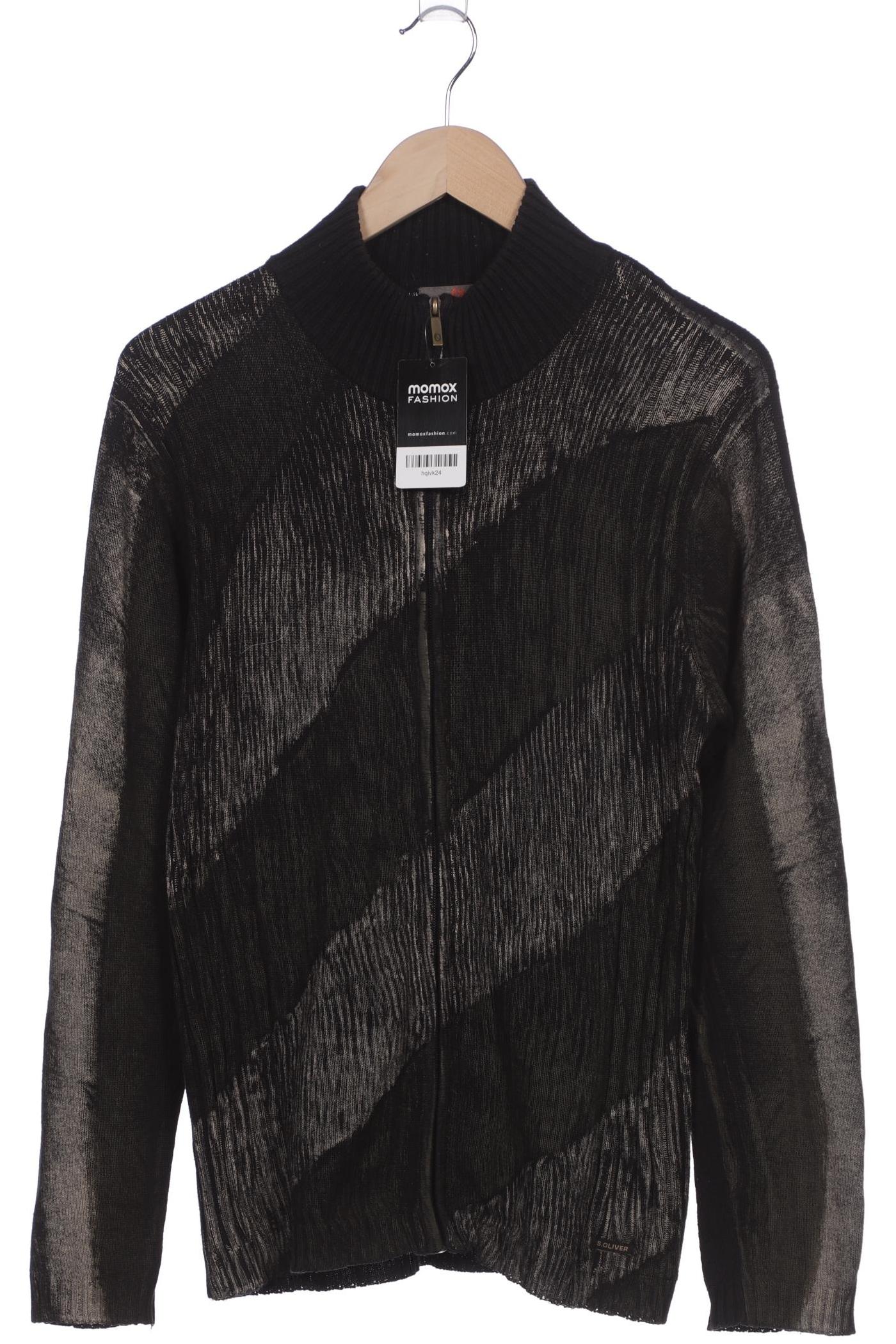 

s.Oliver Herren Strickjacke, schwarz, Gr. 52