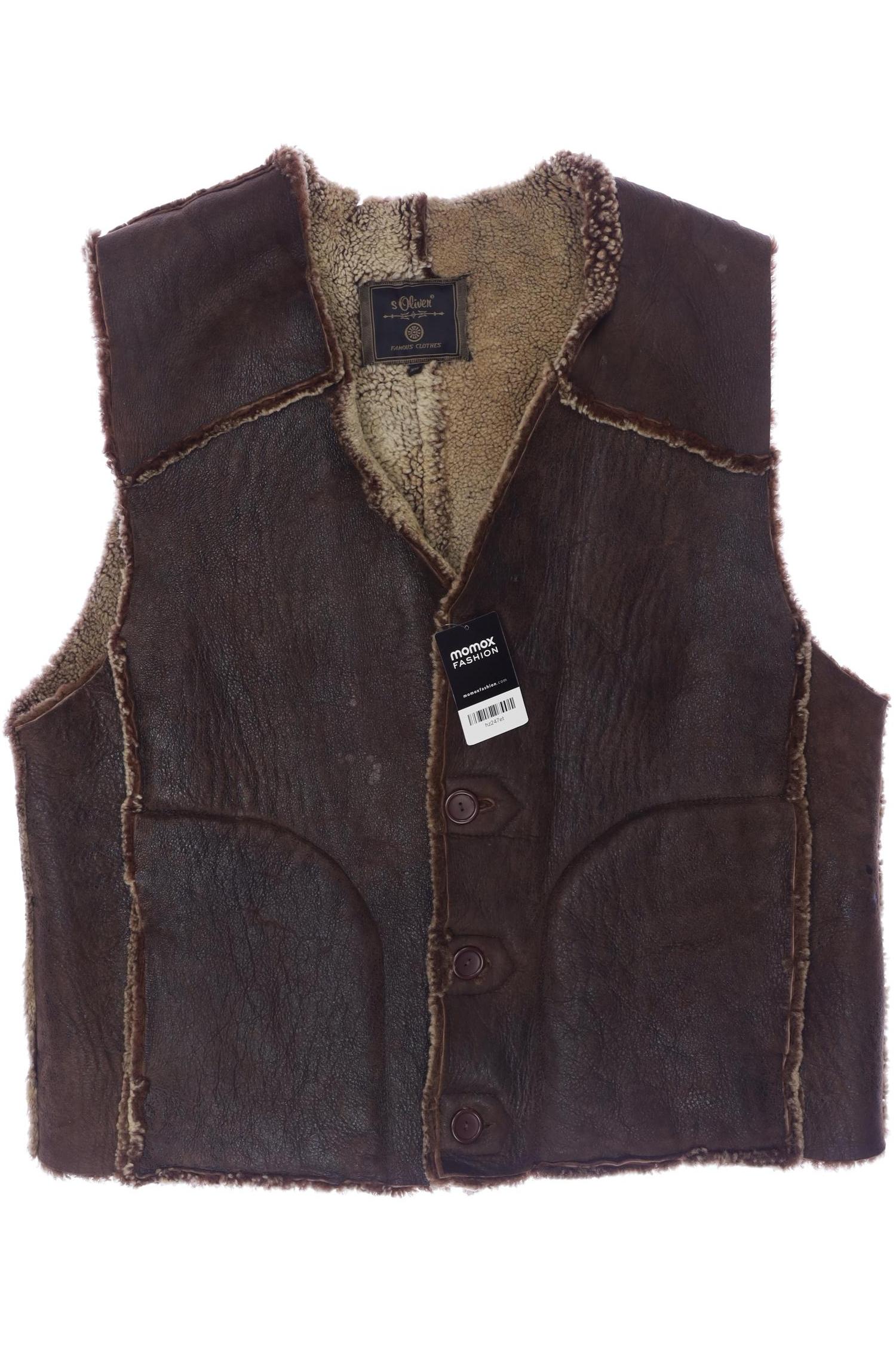 

s.Oliver Herren Weste, braun, Gr. 56