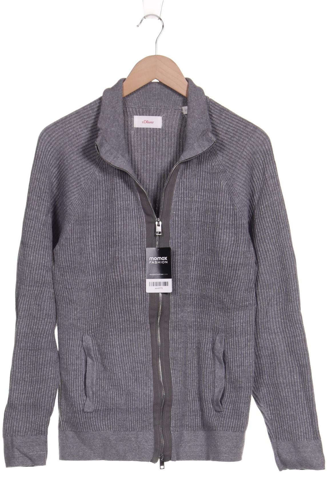 

s.Oliver Herren Strickjacke, grau, Gr. 52
