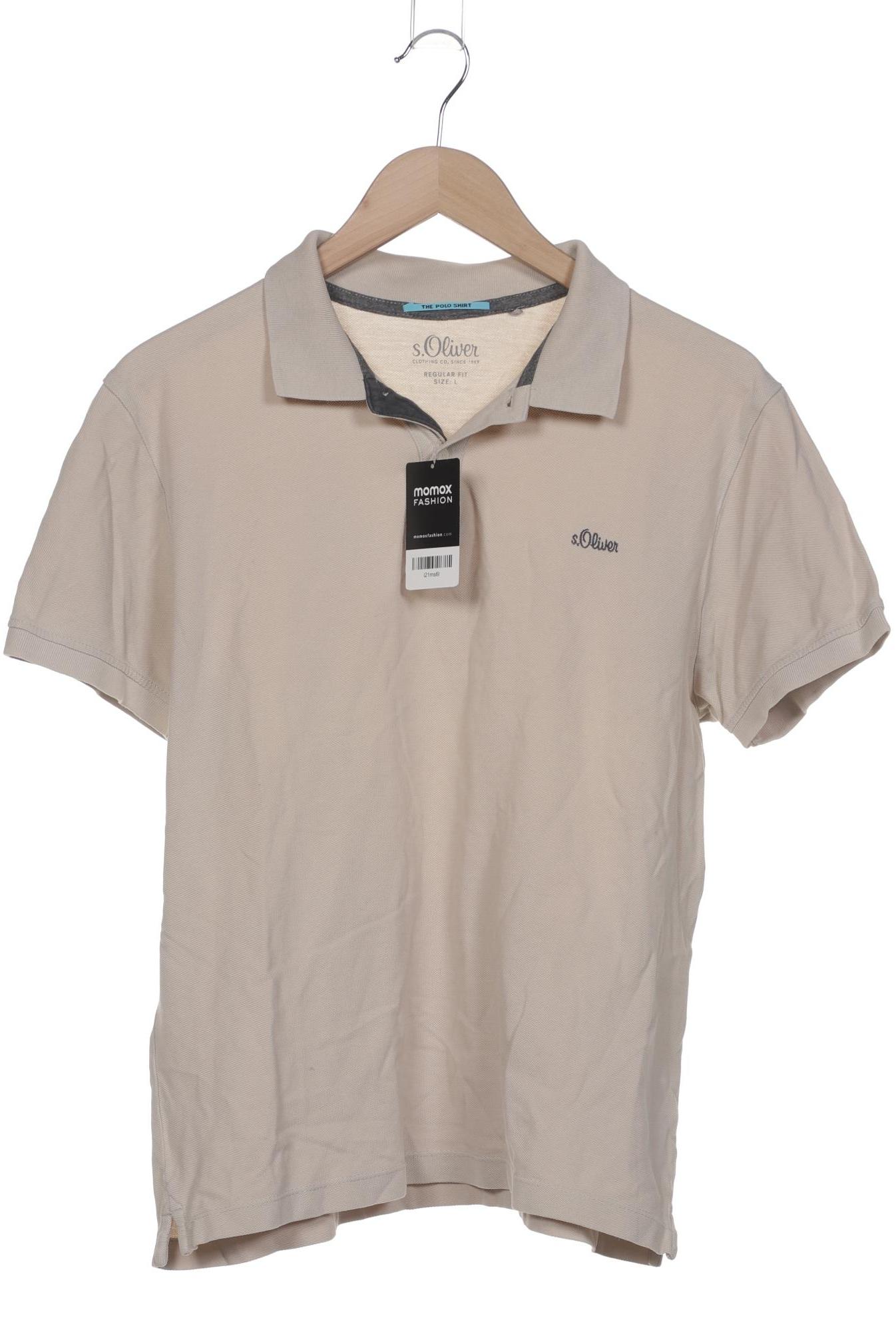

s.Oliver Herren Poloshirt, beige, Gr. 52