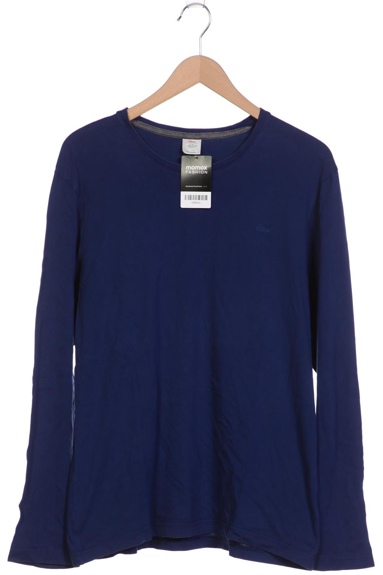 

s.Oliver Herren Langarmshirt, marineblau, Gr. 54
