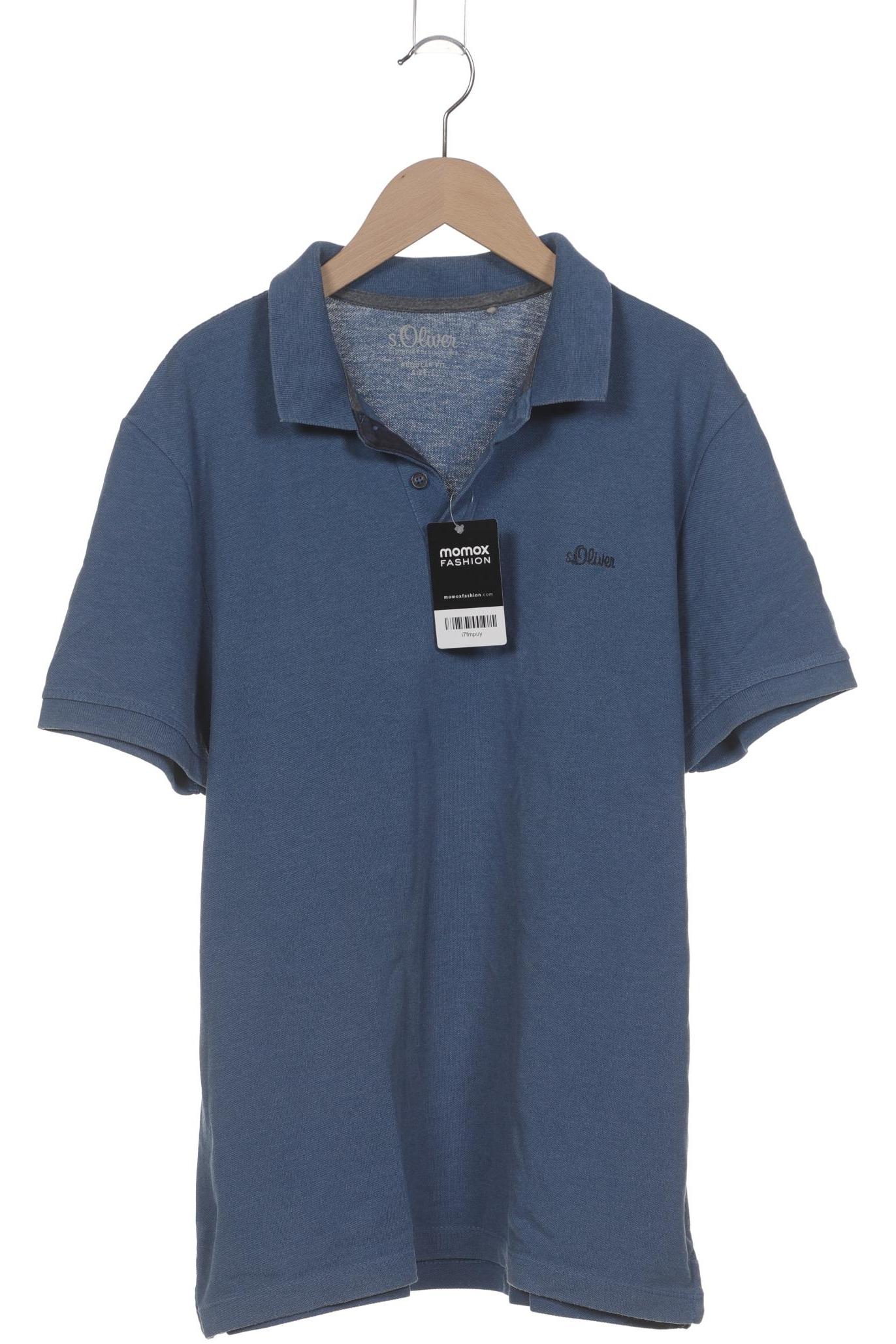 

s.Oliver Herren Poloshirt, blau, Gr. 52