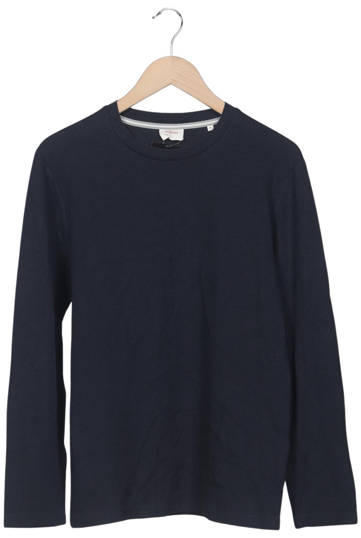 

s.Oliver Herren Langarmshirt, marineblau, Gr. 48