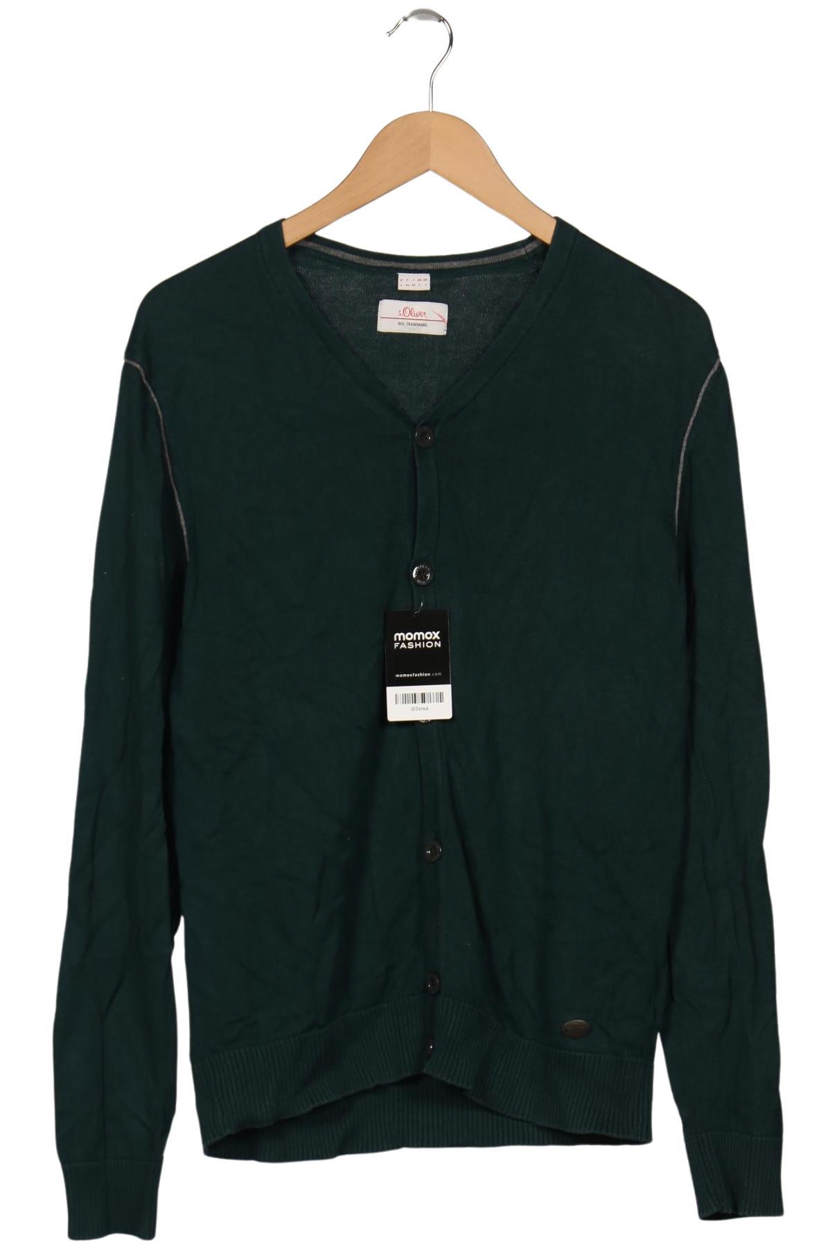 

s.Oliver Herren Strickjacke, grün, Gr. 52