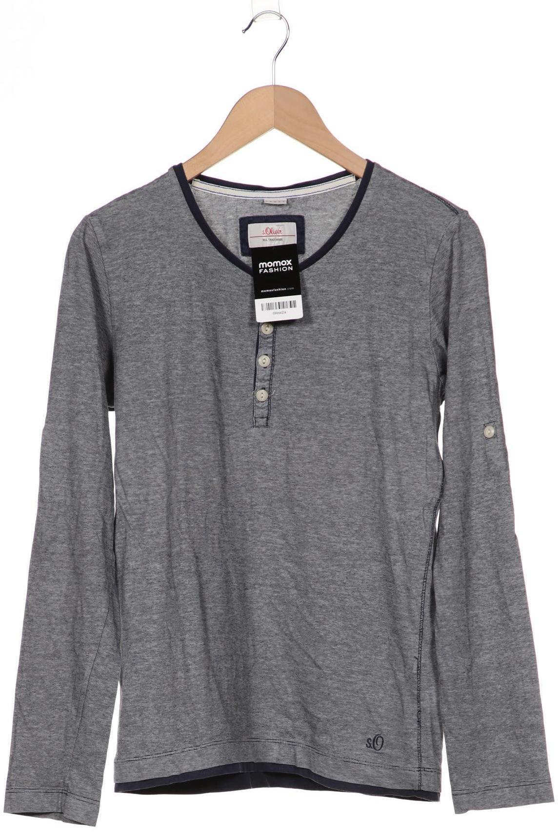 

s.Oliver Herren Langarmshirt, marineblau