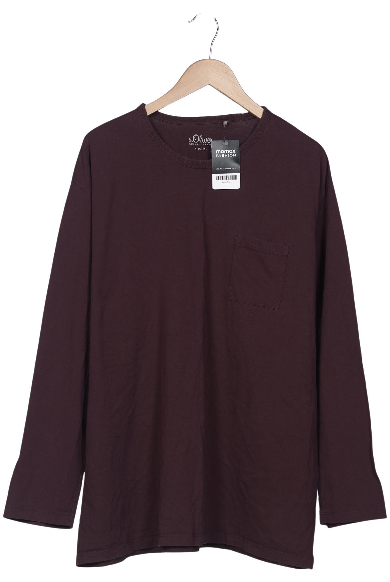 

s.Oliver Herren Langarmshirt, bordeaux, Gr. 60