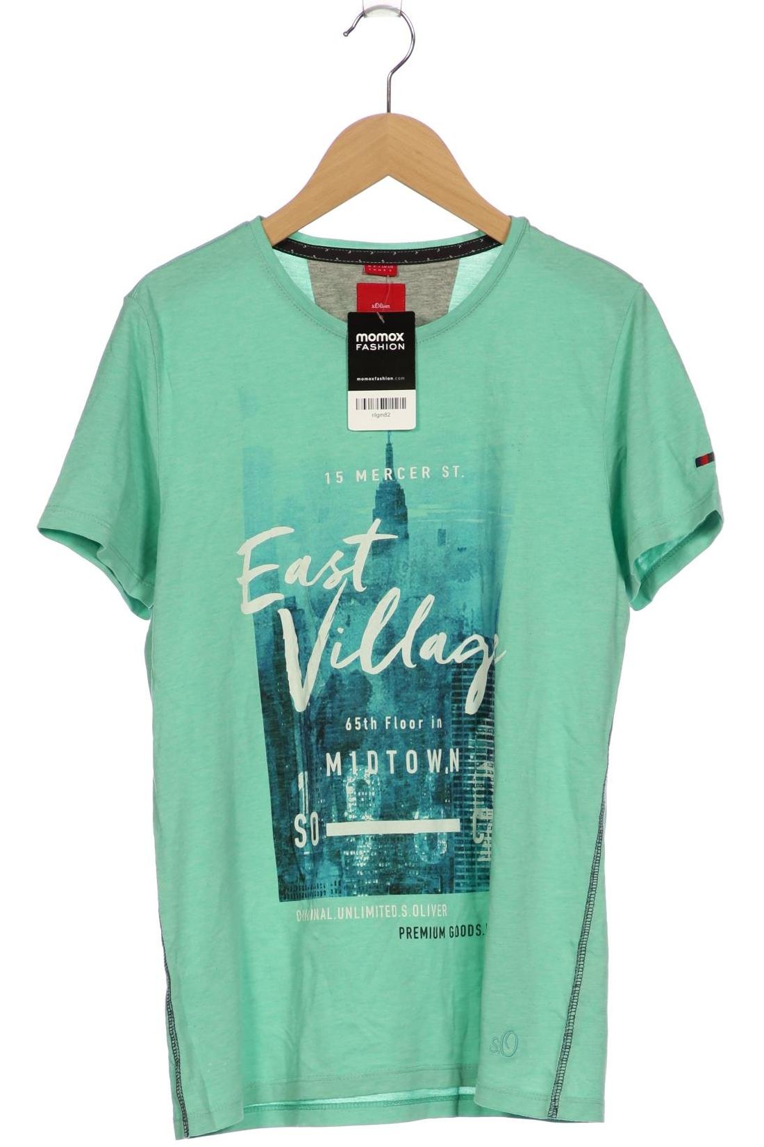 

s.Oliver Herren T-Shirt, türkis, Gr. 46