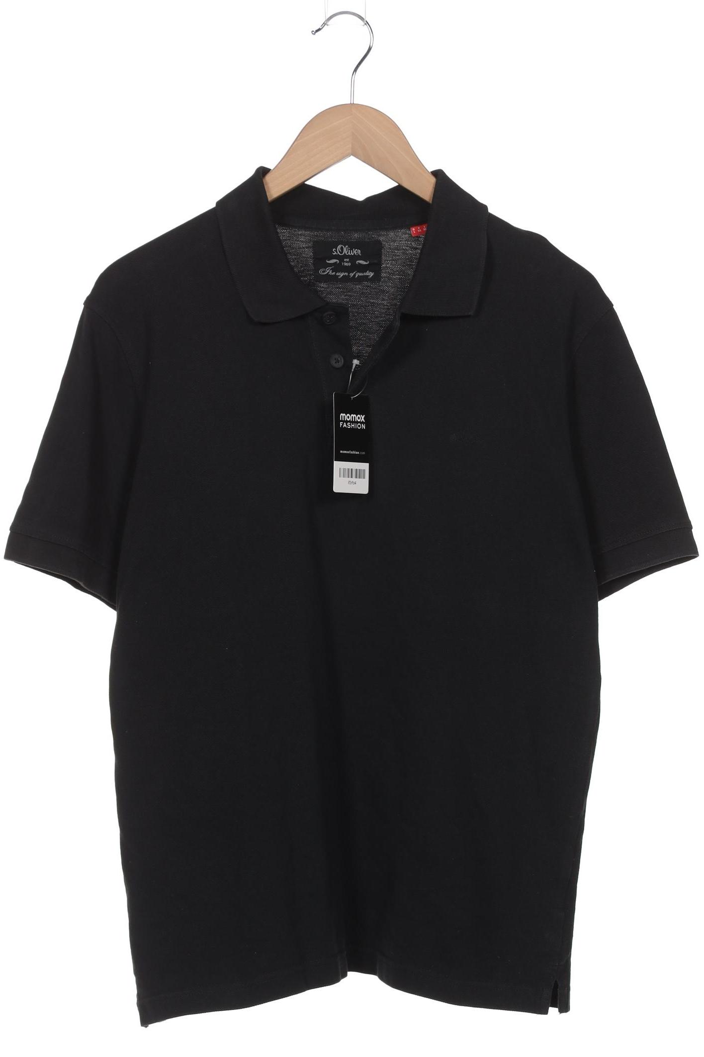 

s.Oliver Herren Poloshirt, schwarz, Gr. 52