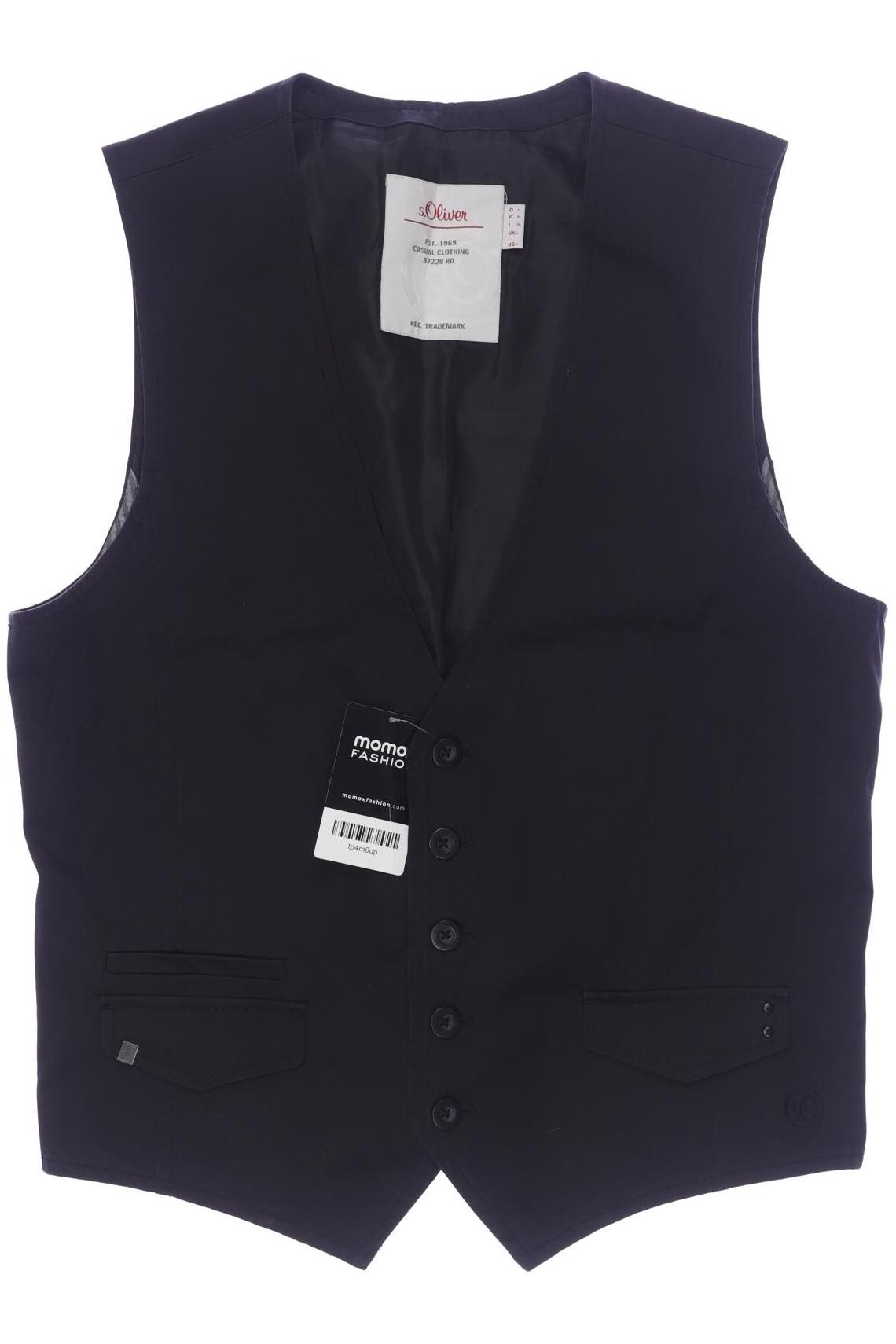 

s.Oliver Herren Weste, schwarz, Gr. 52