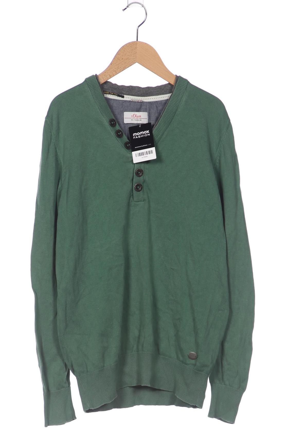 

s.Oliver Herren Pullover, grün, Gr. 48
