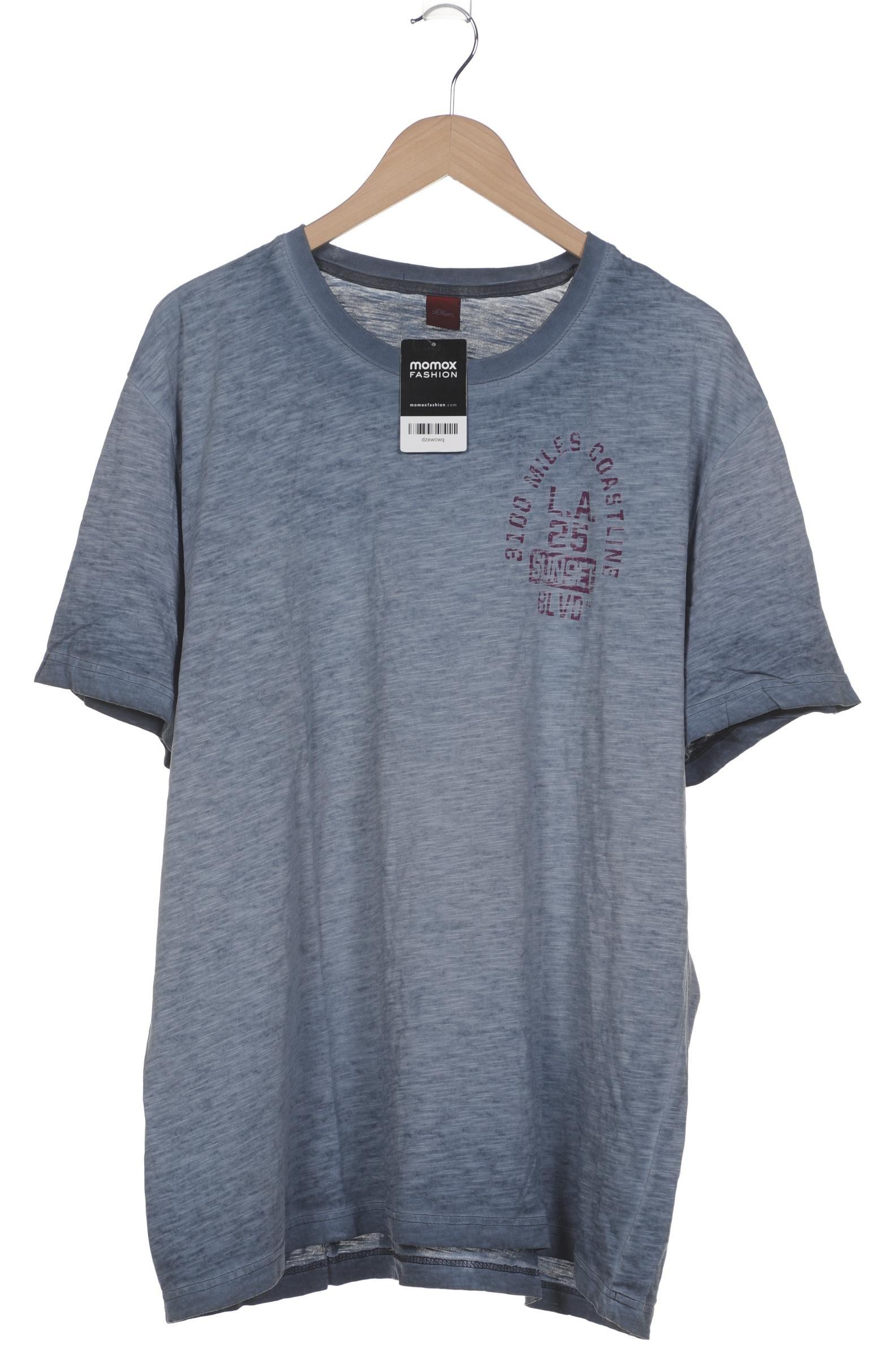 

s.Oliver Herren T-Shirt, blau, Gr. 56