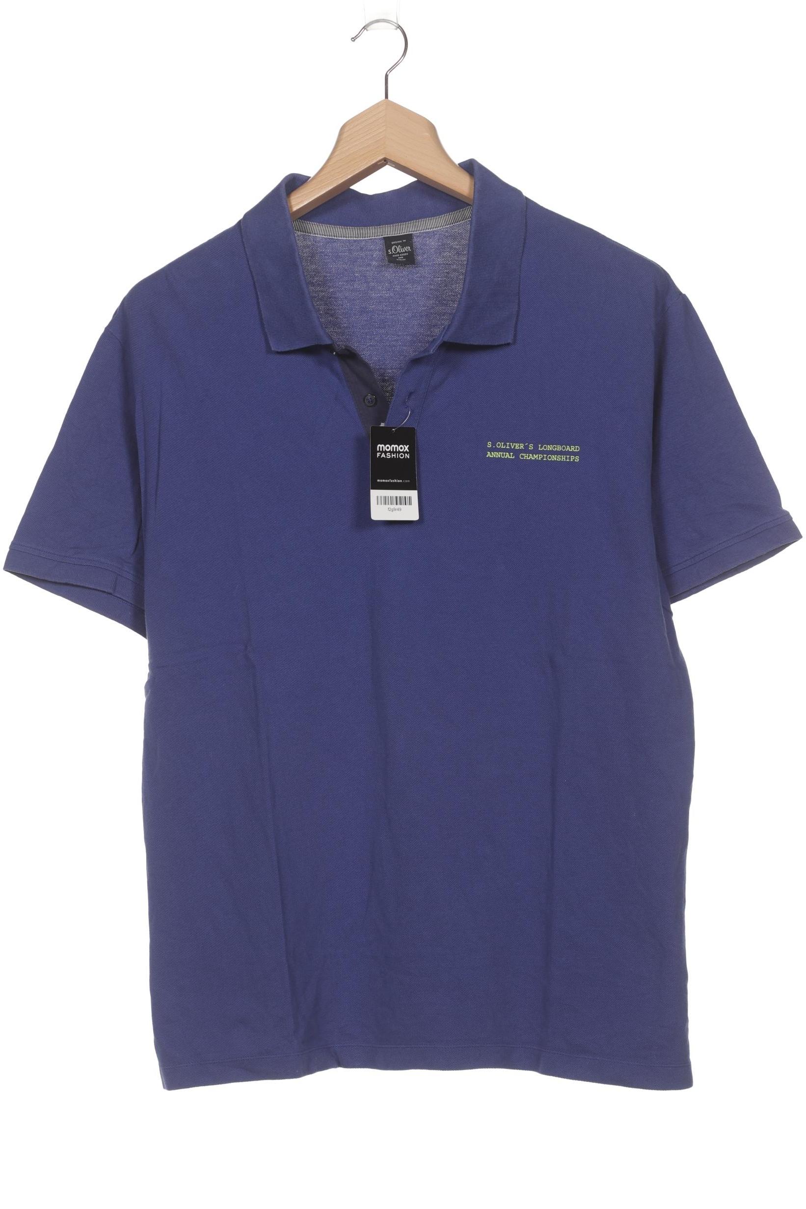 

s.Oliver Herren Poloshirt, blau, Gr. 58