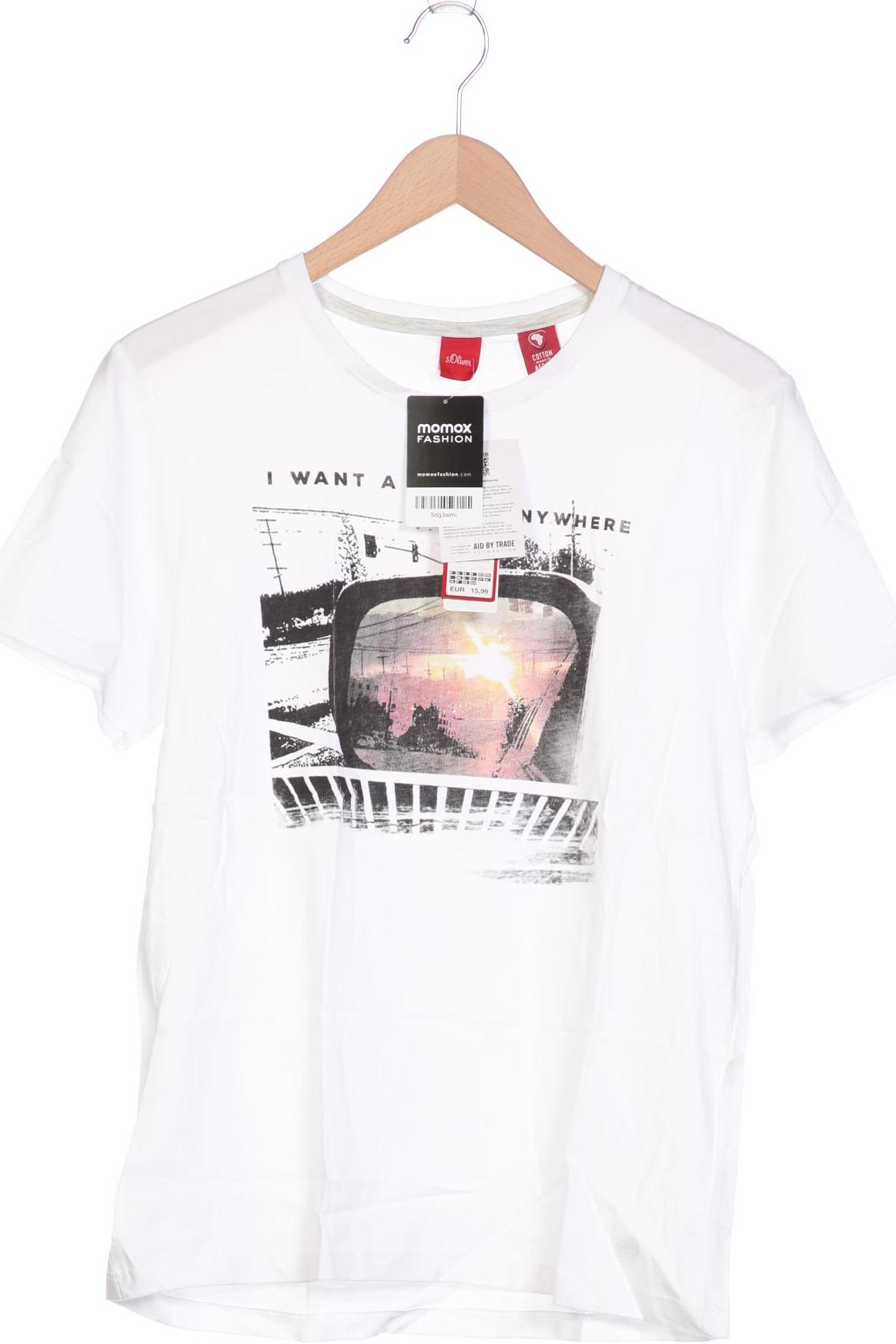 

s.Oliver Herren T-Shirt, weiß, Gr. 48