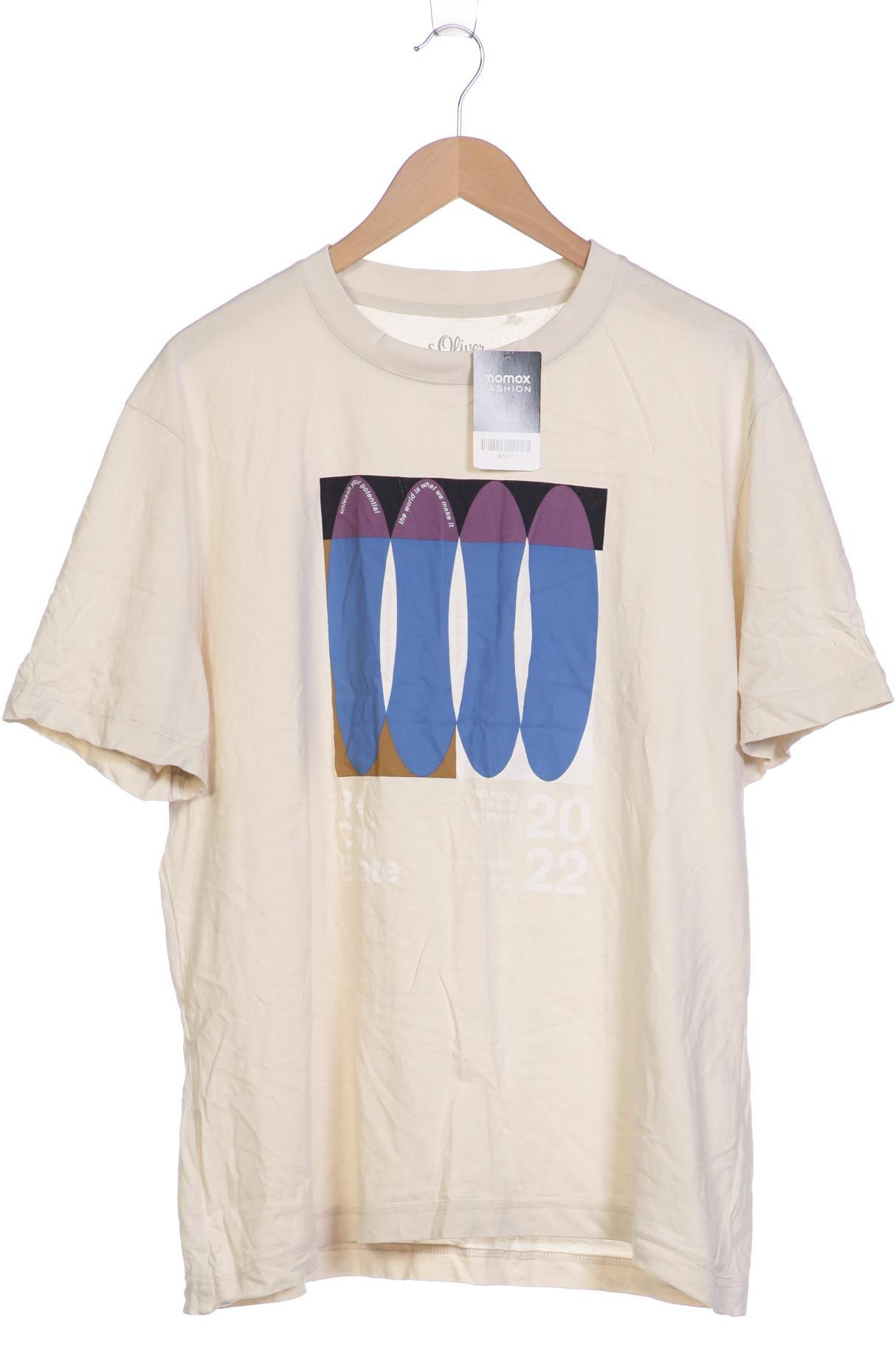 

s.Oliver Herren T-Shirt, cremeweiß