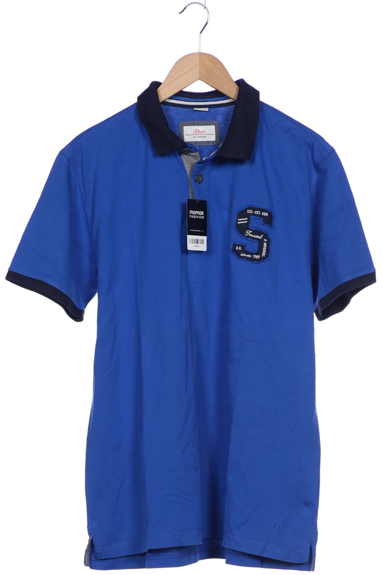 

s.Oliver Herren Poloshirt, blau, Gr. 54