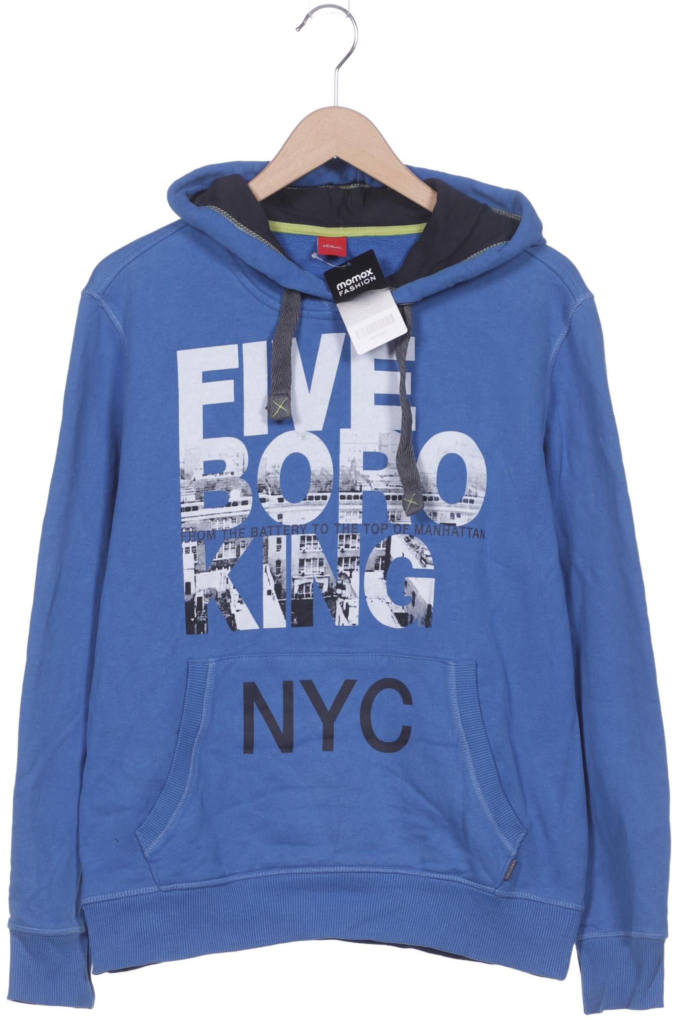 

s.Oliver Herren Kapuzenpullover, blau, Gr. 52