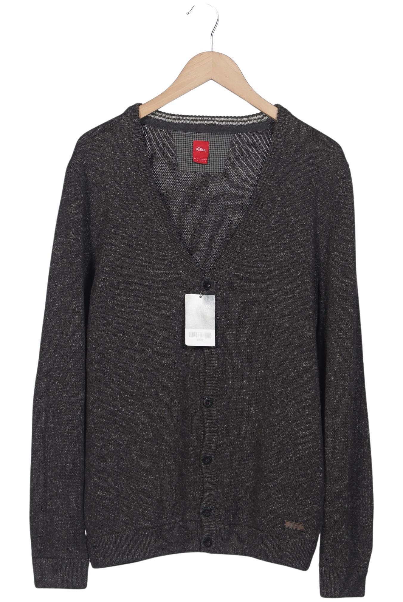 

s.Oliver Herren Strickjacke, grau, Gr. 52