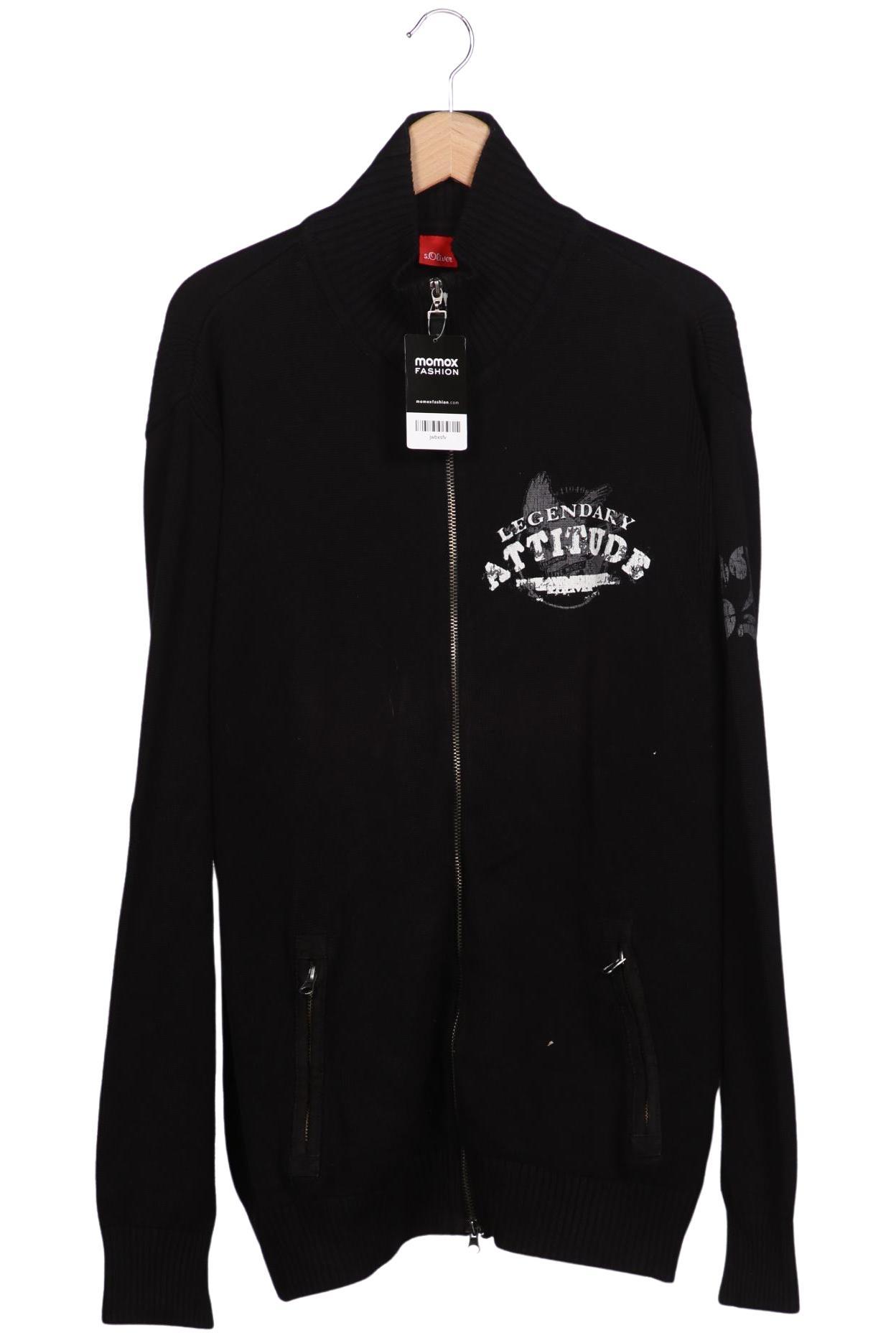 

s.Oliver Herren Strickjacke, schwarz, Gr. 56