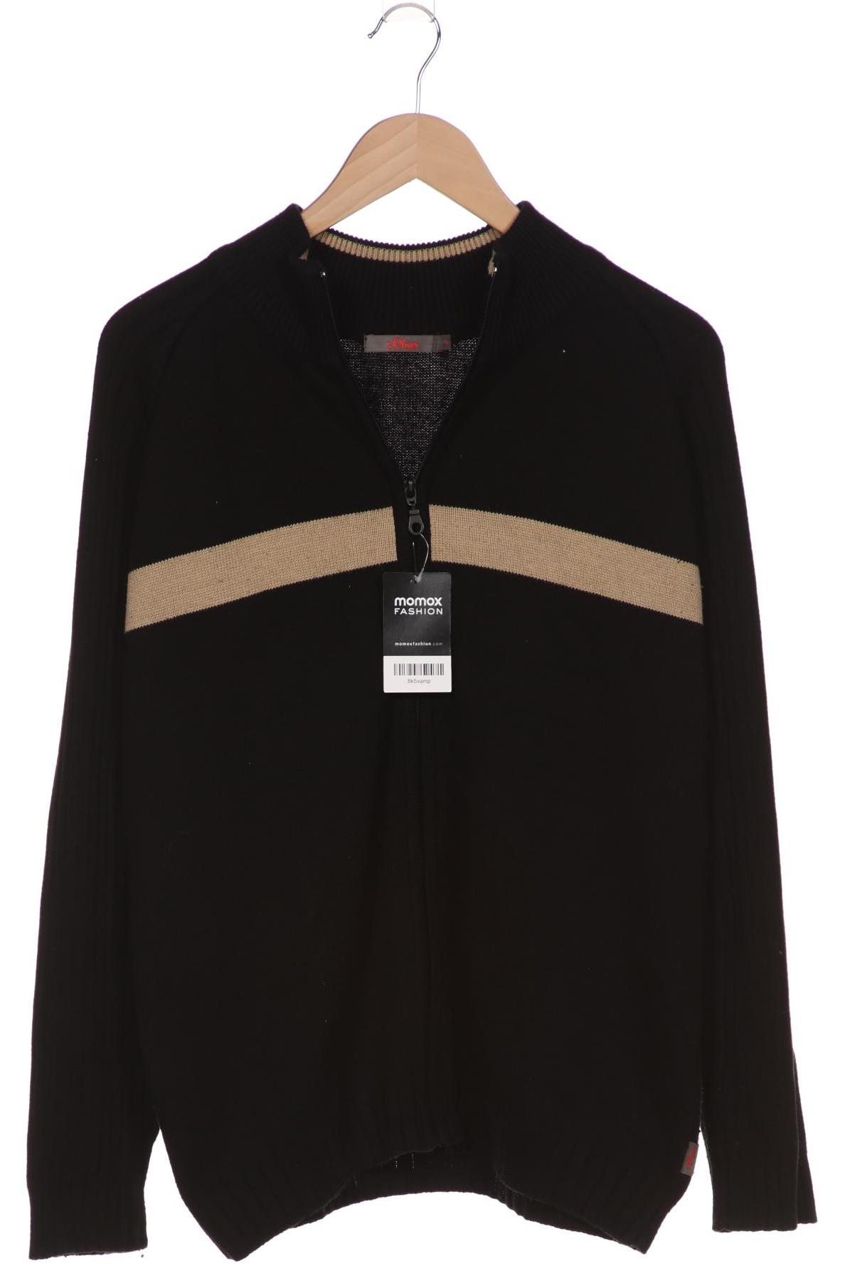 

s.Oliver Herren Strickjacke, schwarz, Gr. 46