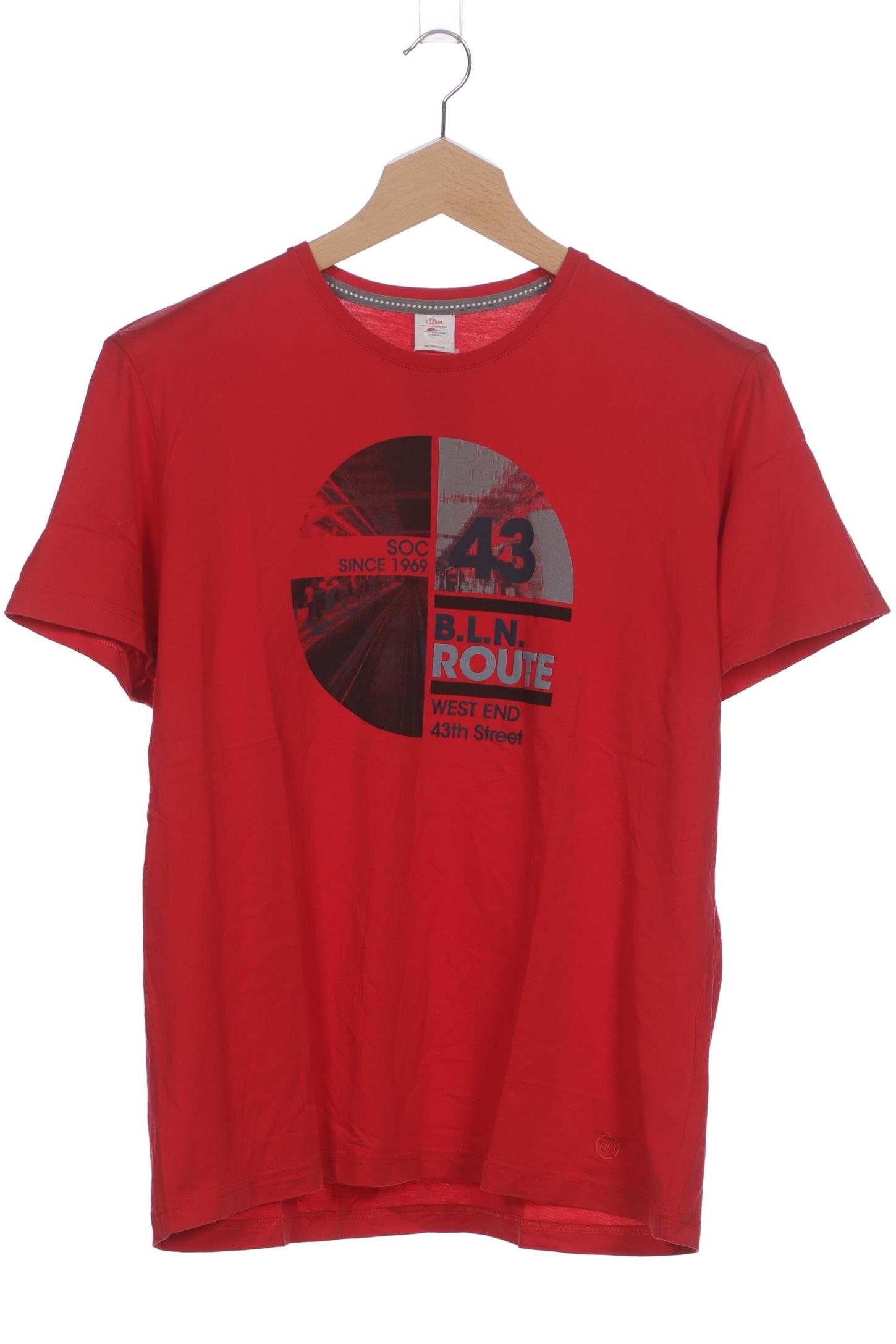 

s.Oliver Herren T-Shirt, rot, Gr. 56