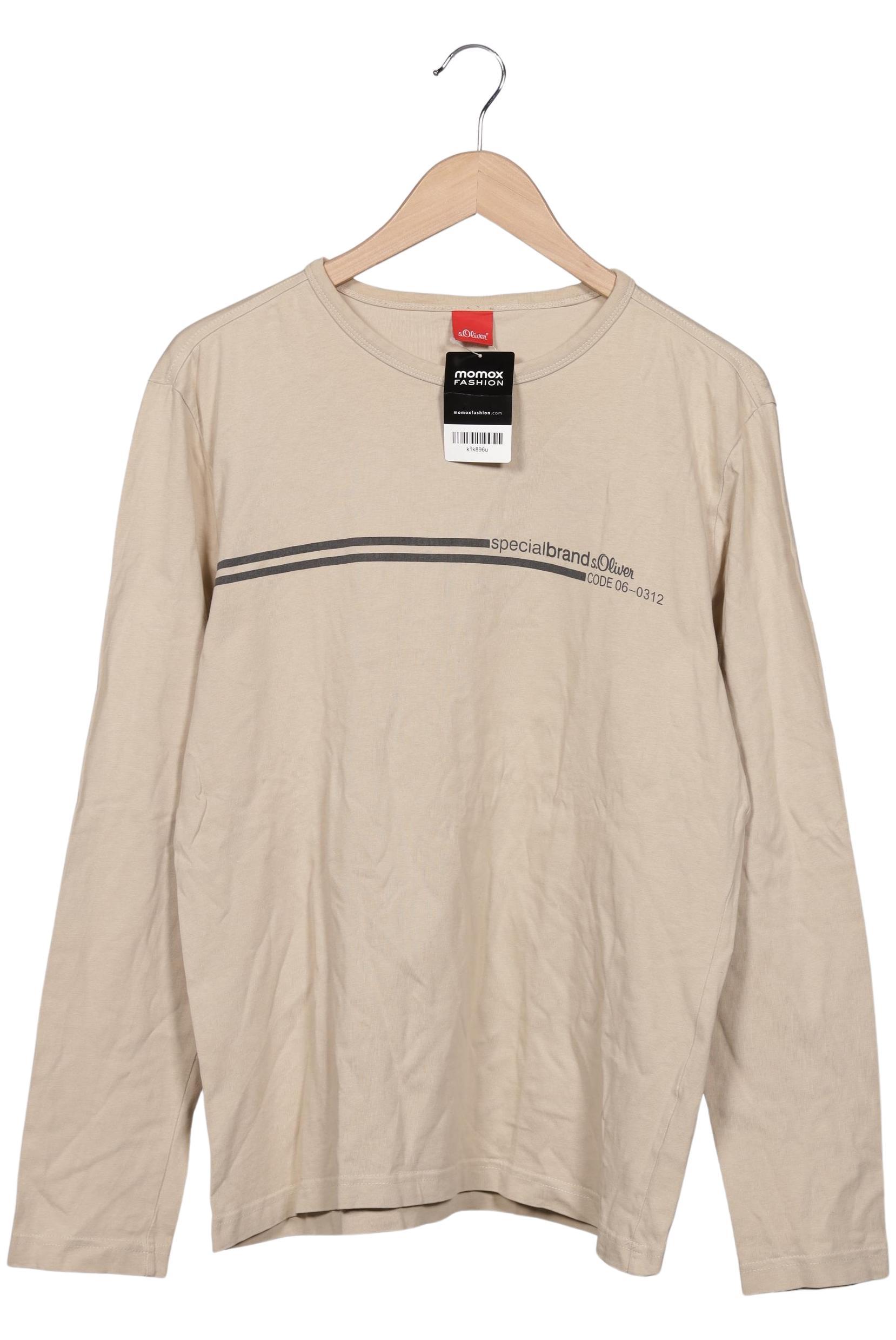 

s.Oliver Herren Langarmshirt, beige, Gr. 52