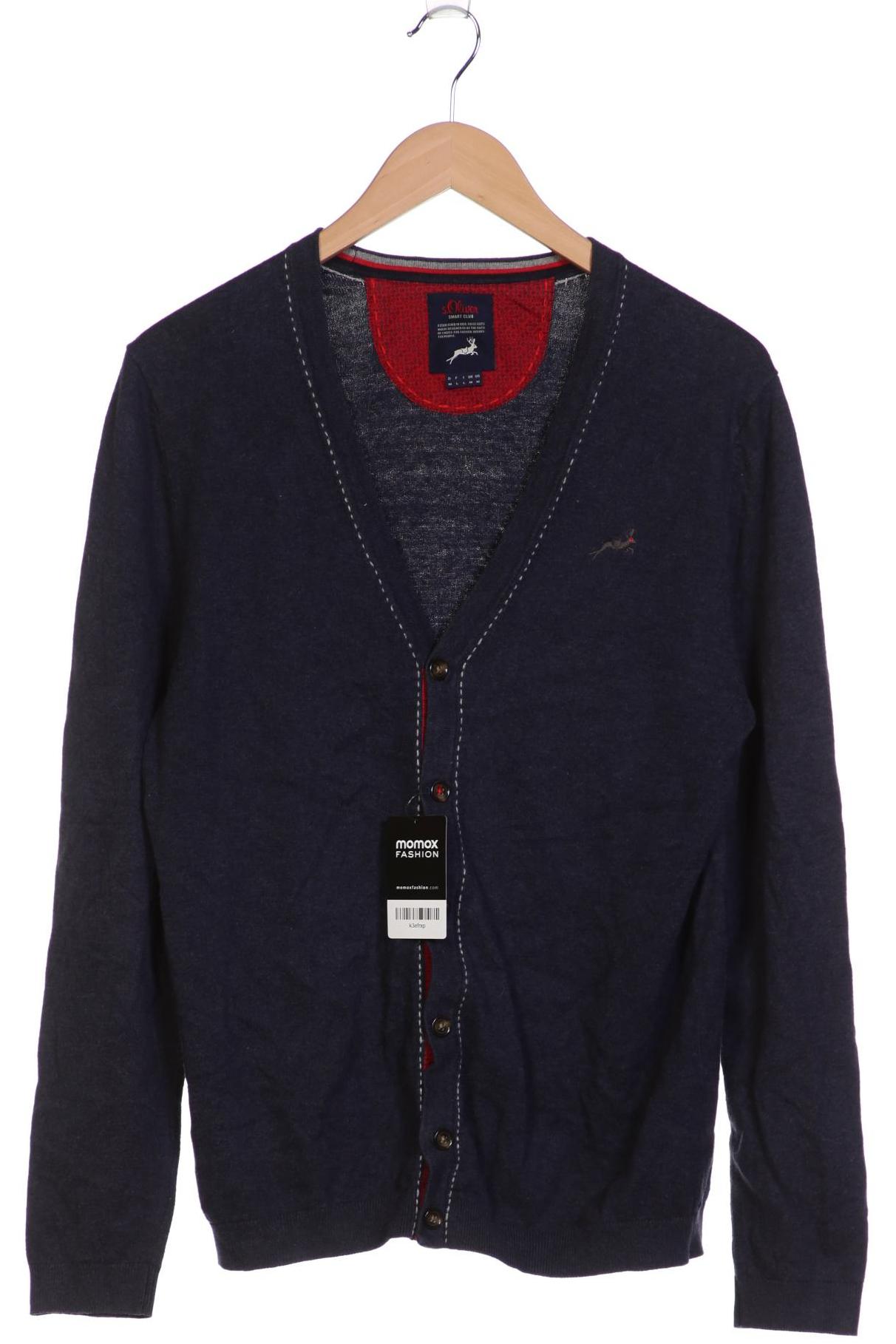 

s.Oliver Herren Strickjacke, marineblau, Gr. 48