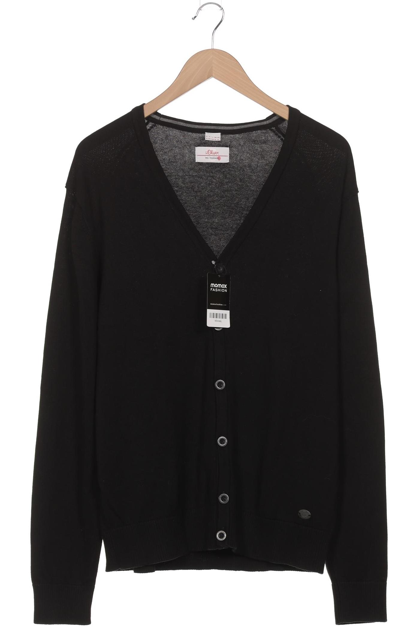 

s.Oliver Herren Strickjacke, schwarz, Gr. 54