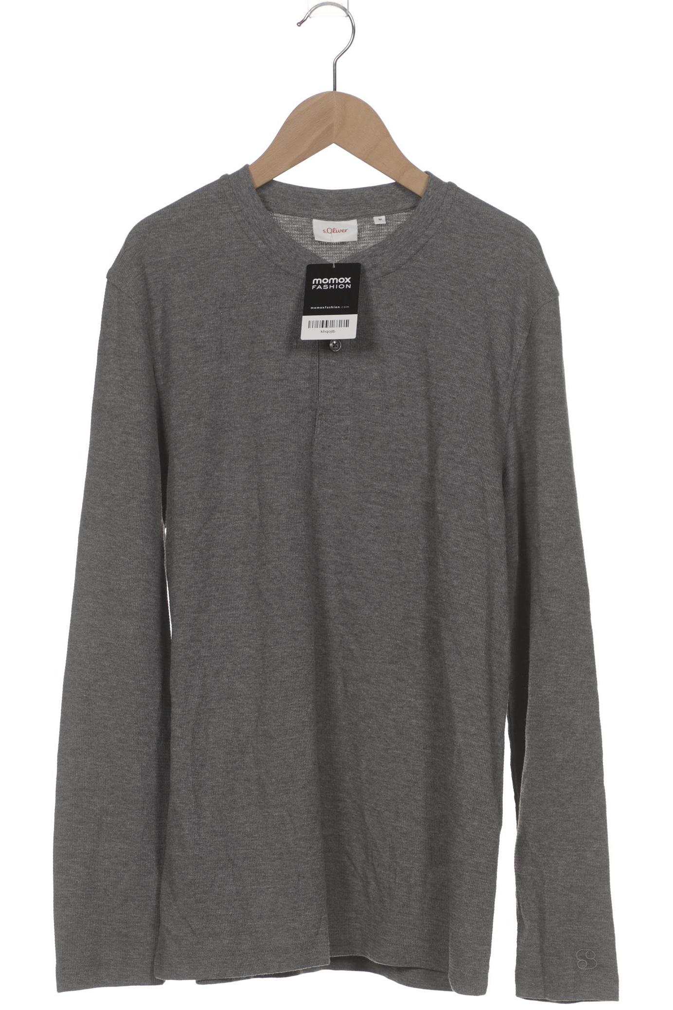 

s.Oliver Herren Langarmshirt, grau, Gr. 48