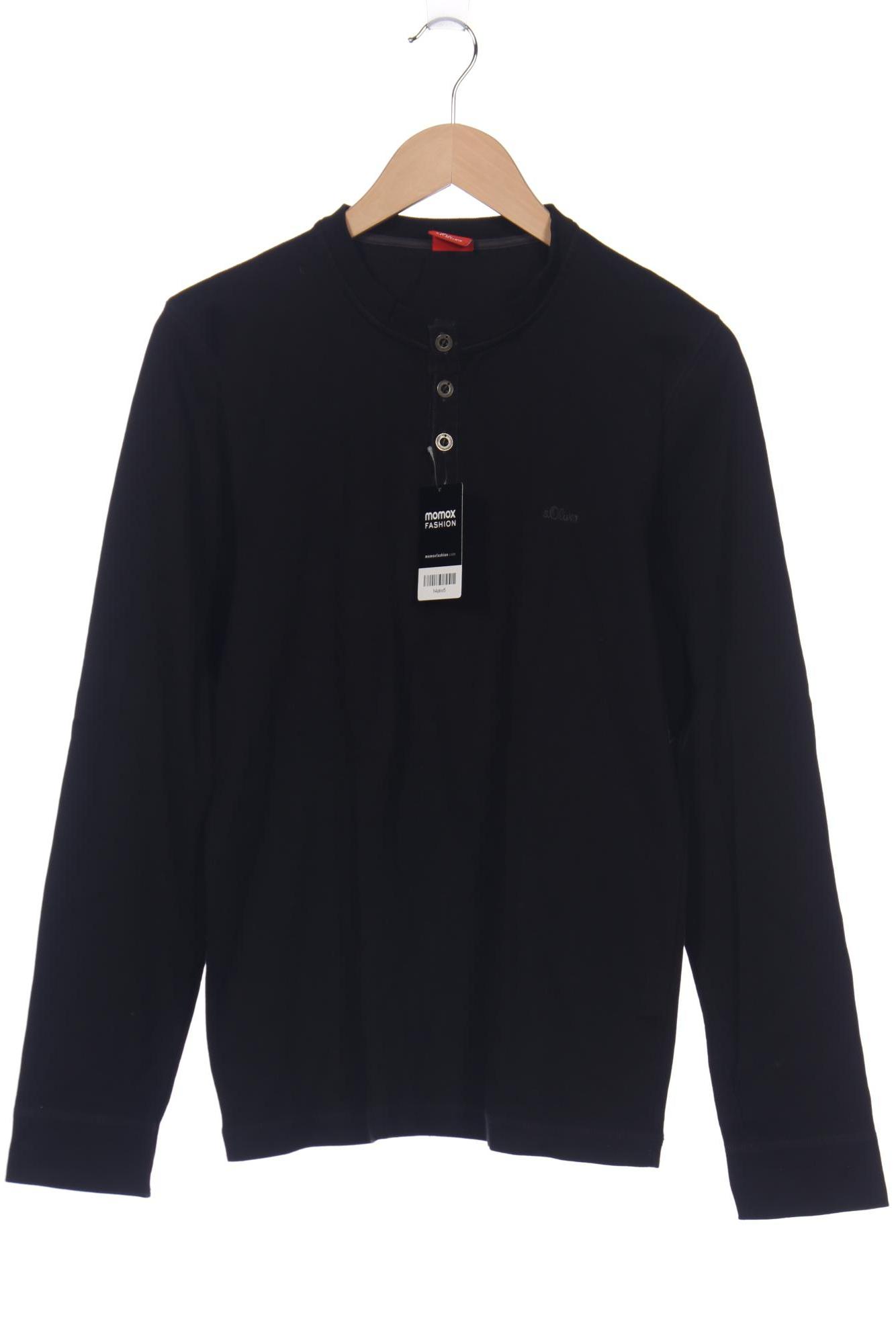 

s.Oliver Herren Langarmshirt, schwarz, Gr. 52